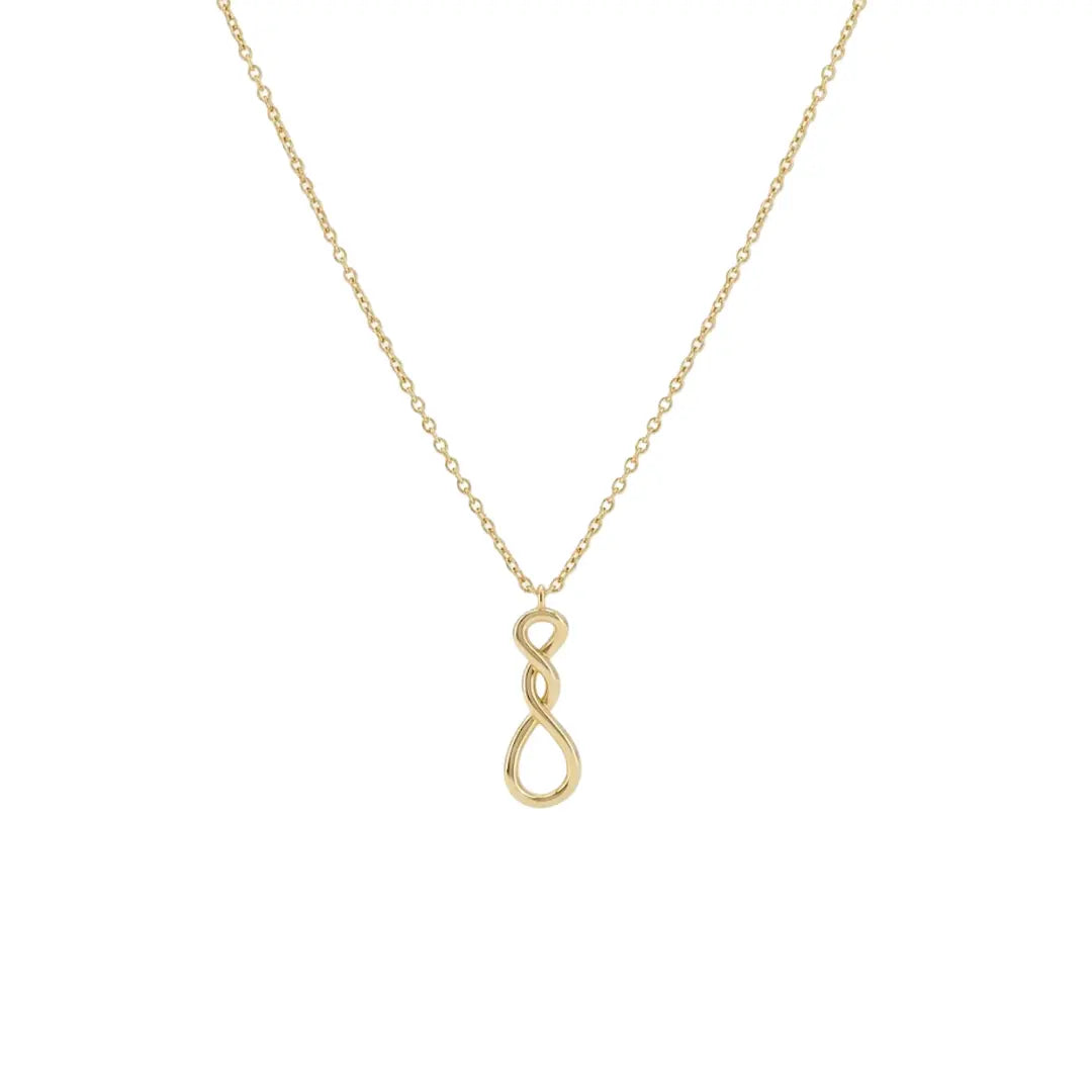 Infinity Necklace aus 925 Sterling Silber, filigraner Schmuck für Damen, eleganter zeitloser Klassiker.