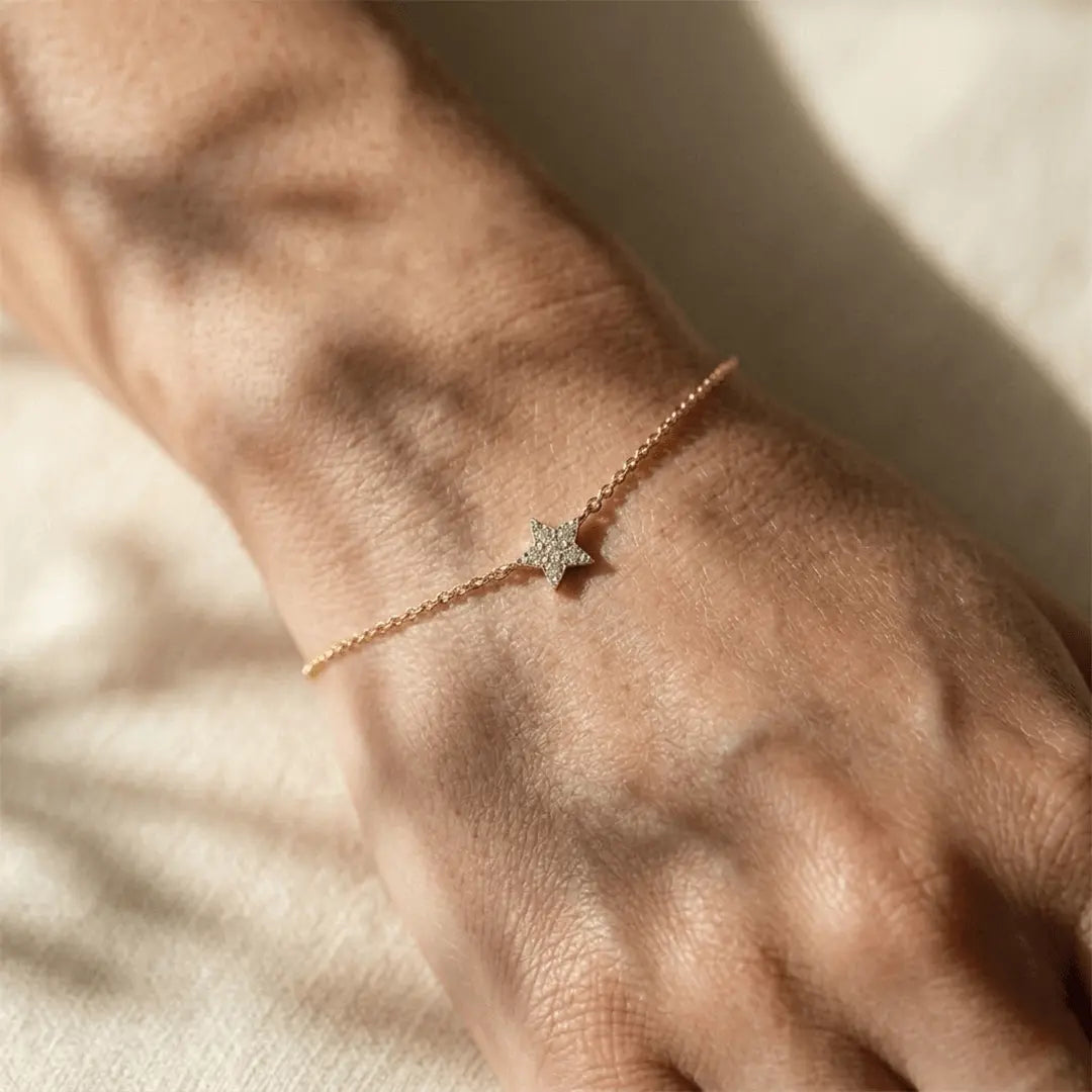 Stern Armband Zirkonia – 925 Sterling Silber Armband - Suzan Gold