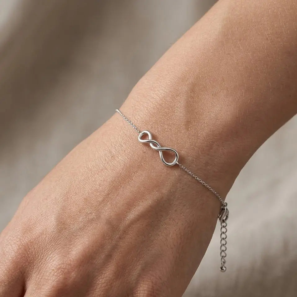 Infinity Bracelet – 925 Sterling Silber Armband mit Unendlich Symbol - Suzan Gold