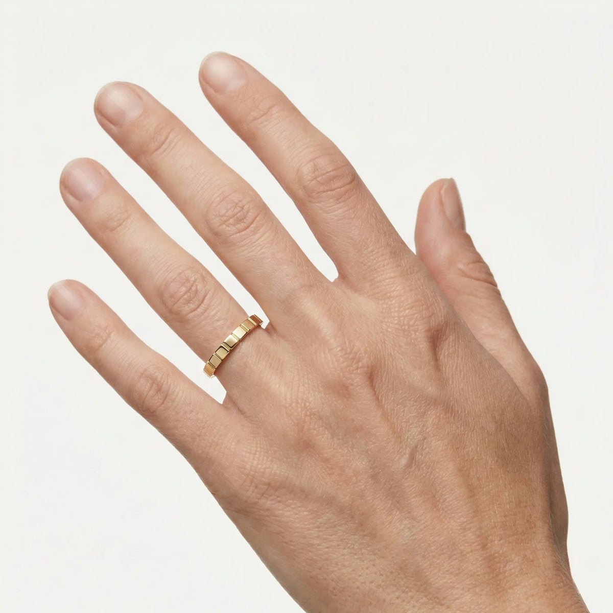 Blockline – 375 Echtgold Ring facettiert - Suzan GoldRing