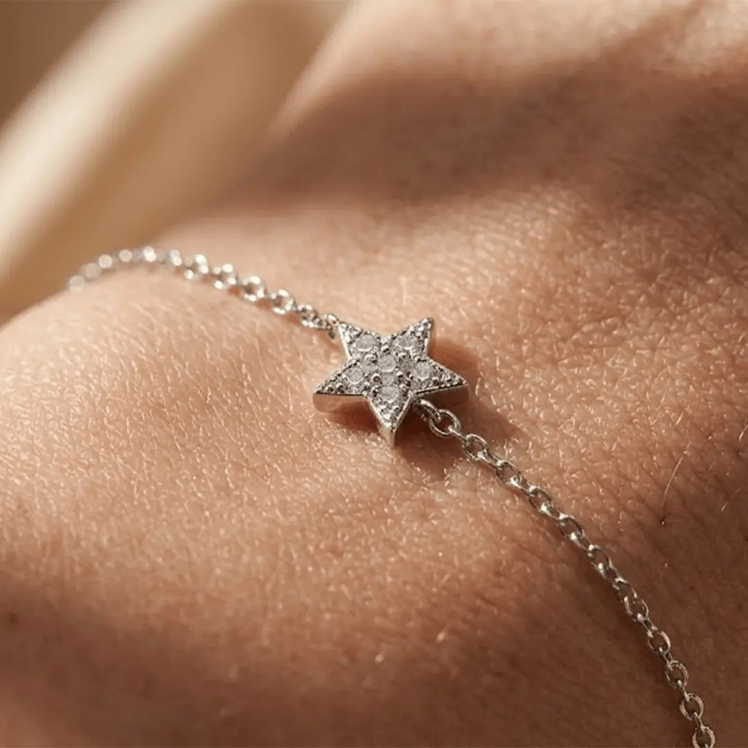 Stern Armband Zirkonia – 925 Sterling Silber Armband - Suzan Gold