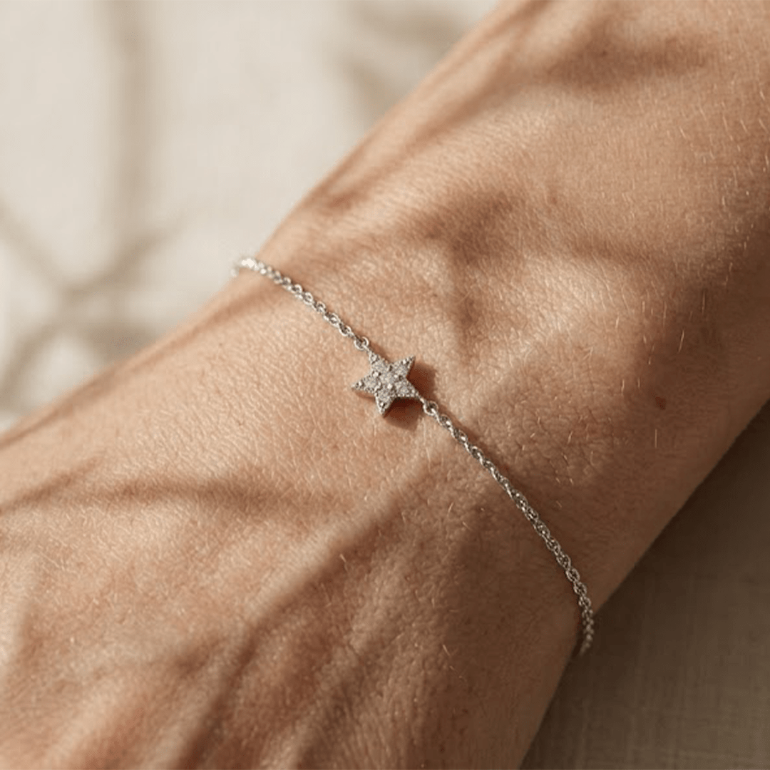 Stern Armband Zirkonia – 925 Sterling Silber Armband - Suzan Gold