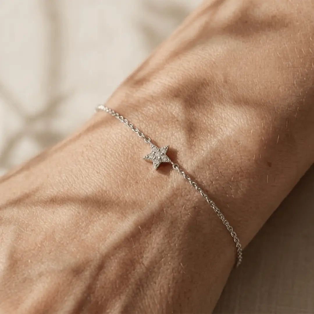 Stern Armband Zirkonia – 925 Sterling Silber Armband - Suzan Gold