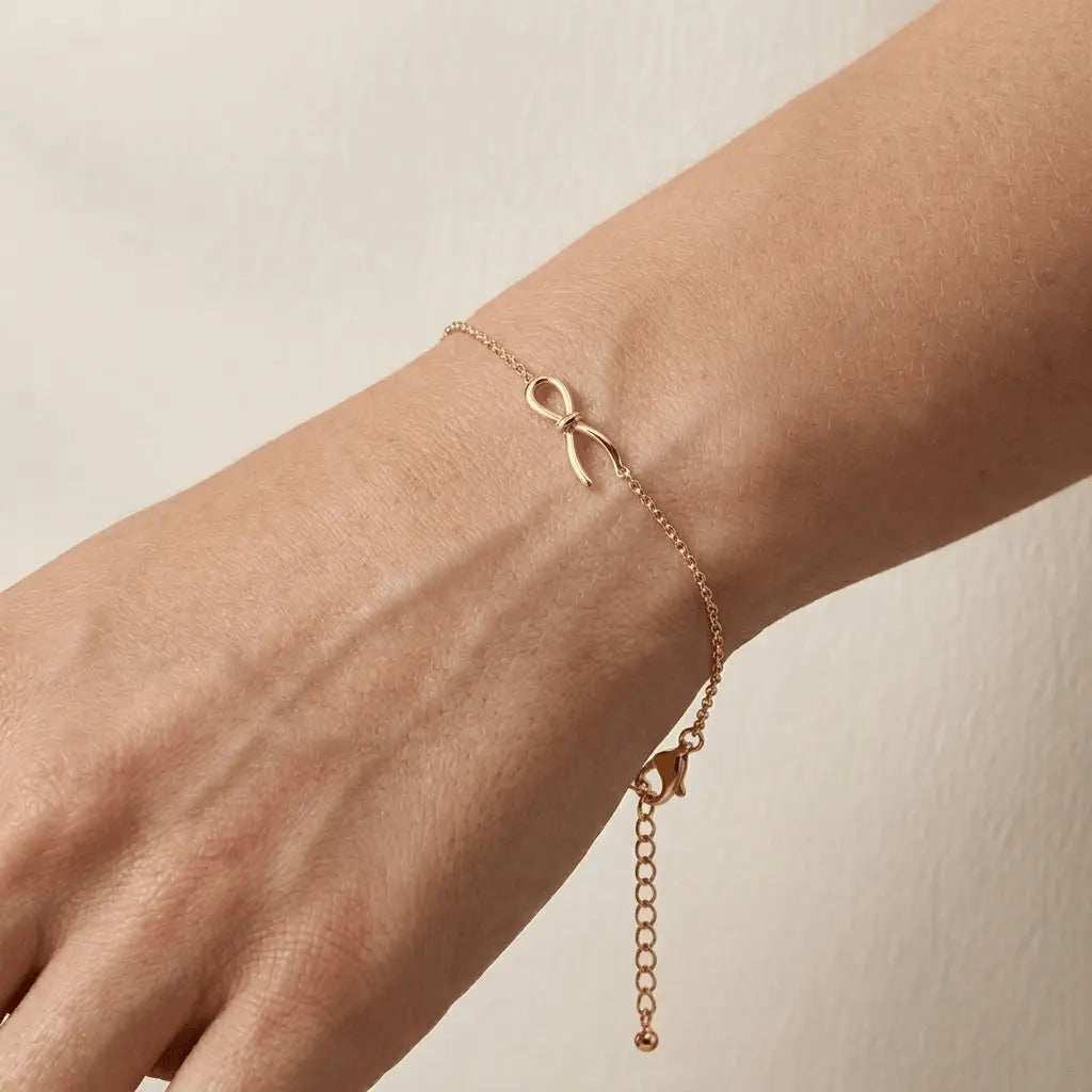 Infinity Knot Bracelet – 925 Sterling Silber Armband Schleife - Suzan Gold