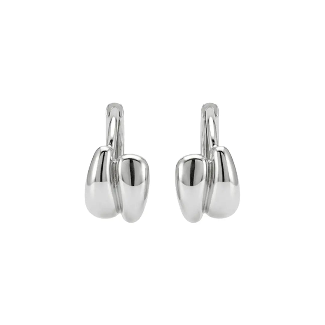 Creolen Ohrringe 925 Sterling Silber – Damen Ohrringe - Suzan Gold