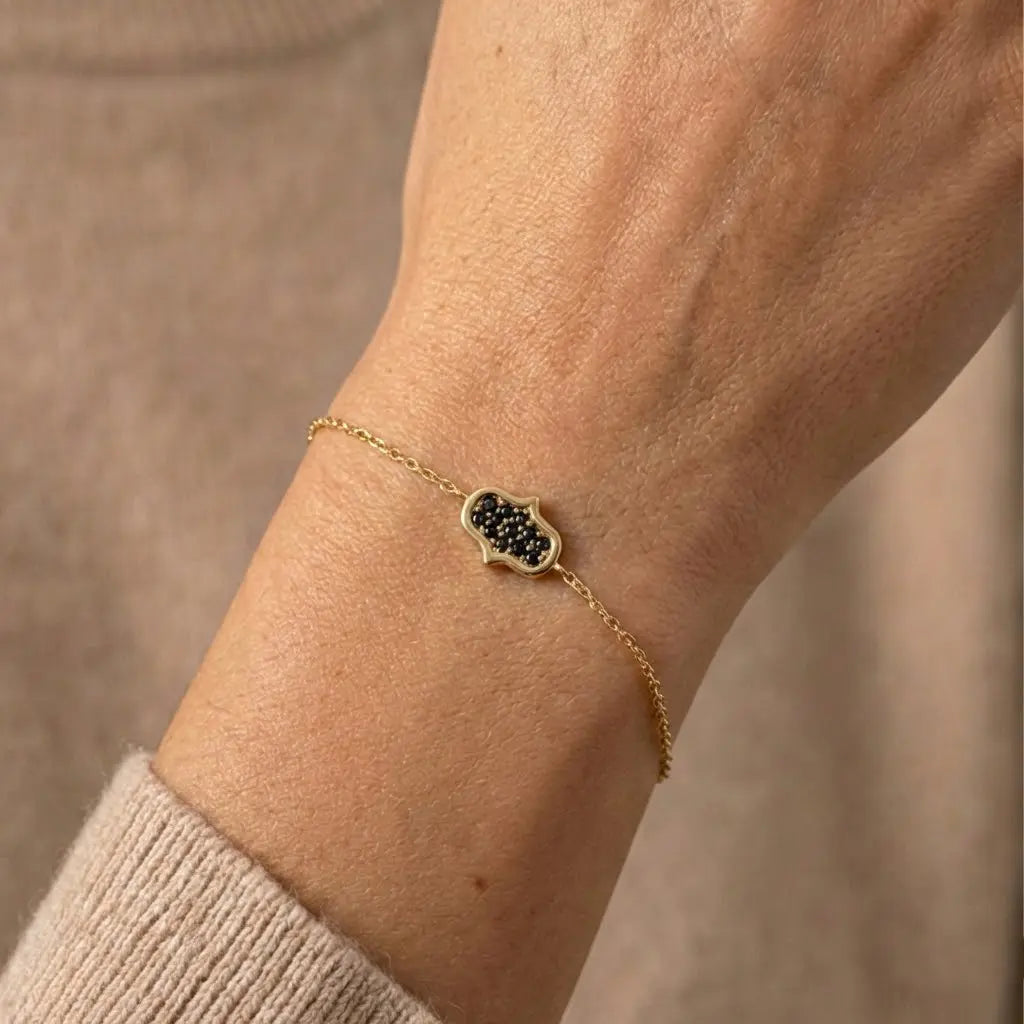 Aurelia Guard – 375 Echtgold Armband mit Zirkonia Ornament - Suzan GoldArmbänder