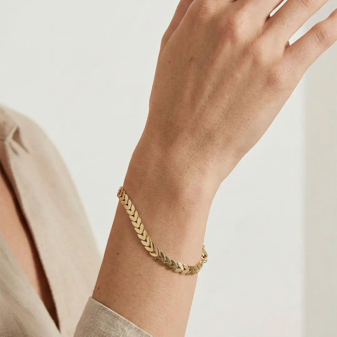 Curbellea – 375 Echtgold Panzerarmband klassisch - Suzan GoldArmbänder