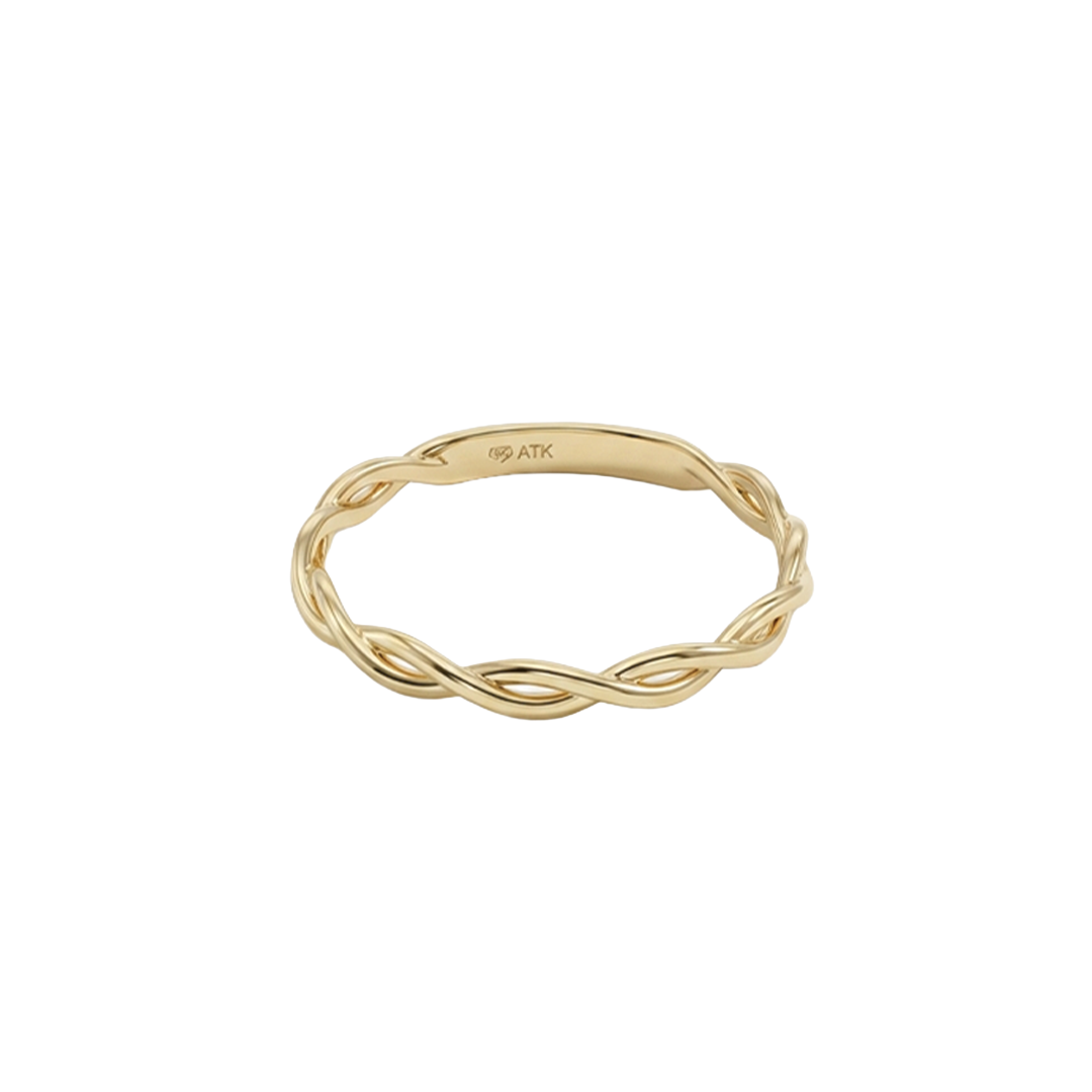 Twistéra Pure – 375 Echtgold Ring im geflochtenen Design Suzan Gold