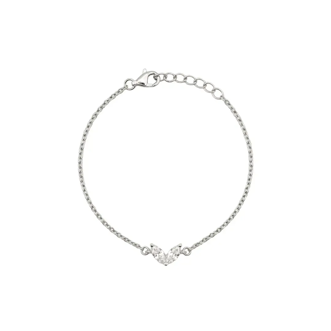 Marquise Stone Bracelet – 925 Sterling Silber Armband Zirkonia - Suzan Gold