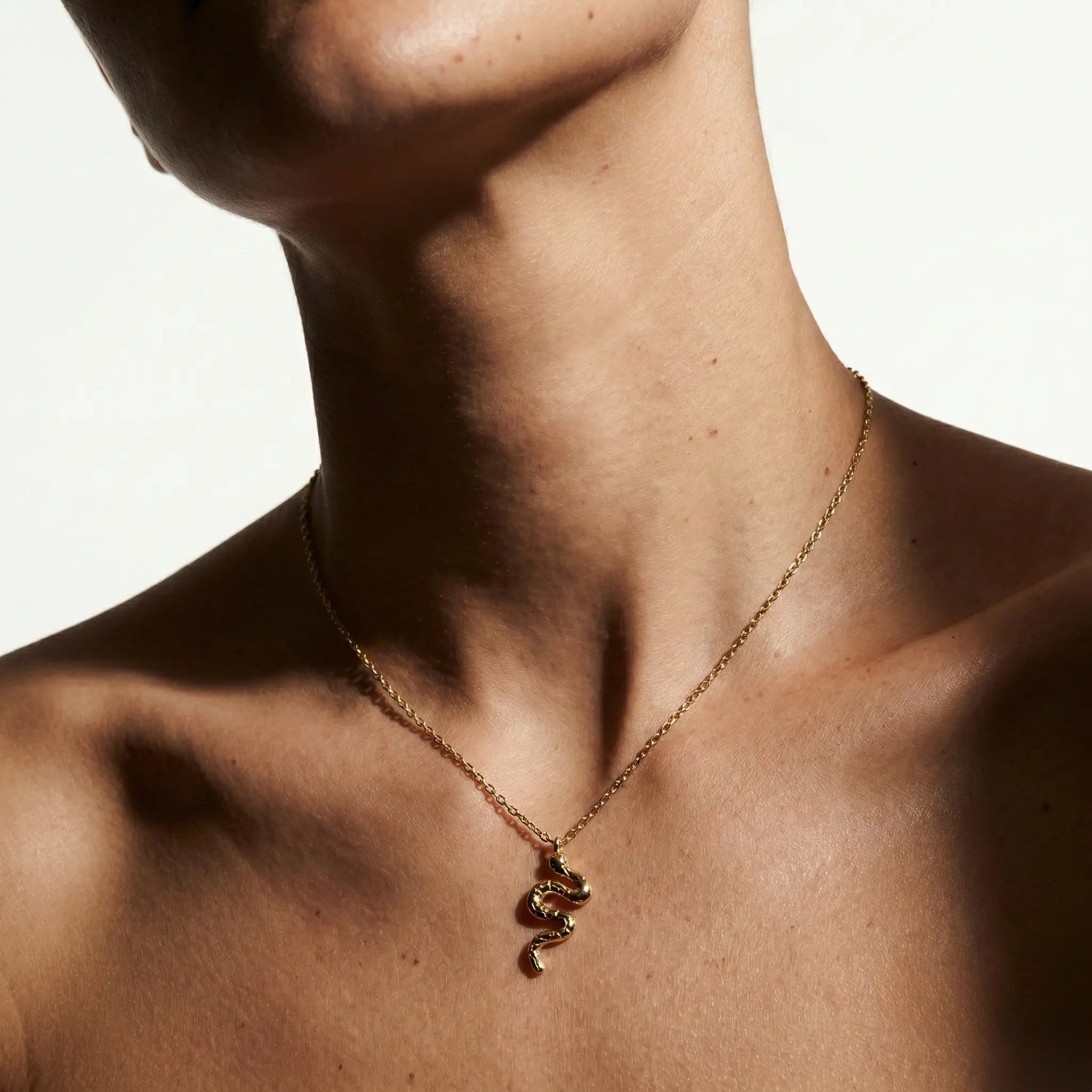 Serpentina Aura – 375 Echtgold Kette mit Schlangenanhänger - Suzan GoldHalskette