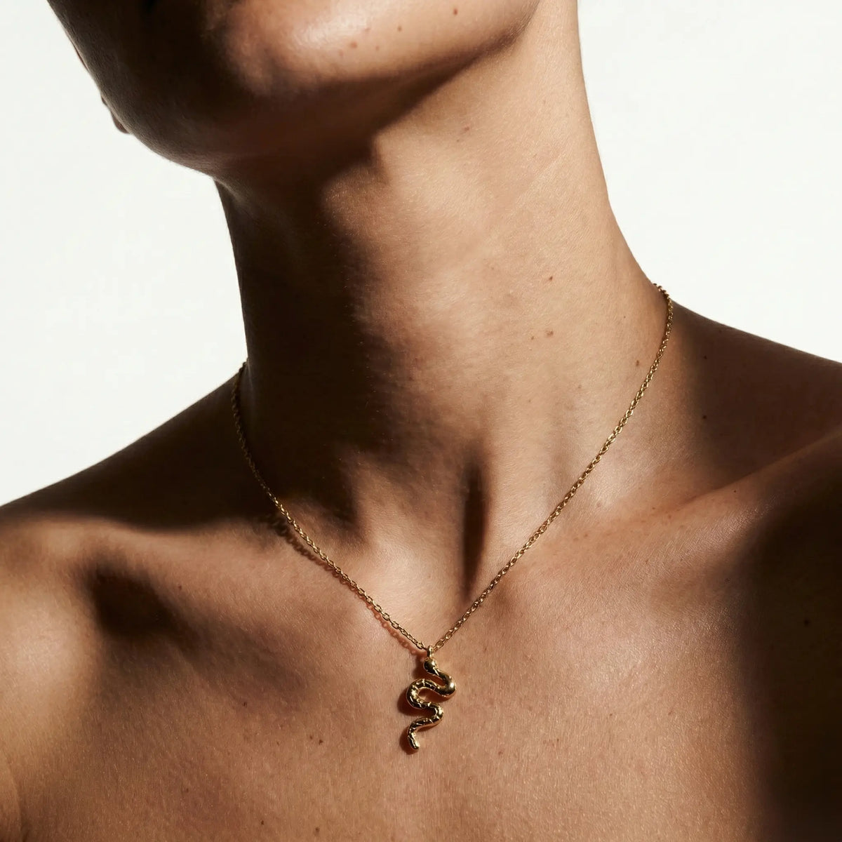 Serpentina Aura – 375 Echtgold Kette mit Schlangenanhänger - Suzan GoldHalskette