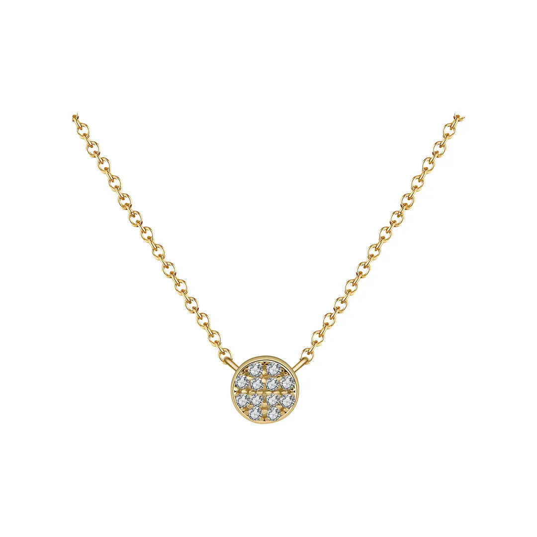 Milari Zirkonia-Kette aus 925 Silber – rund & elegant Suzan Gold