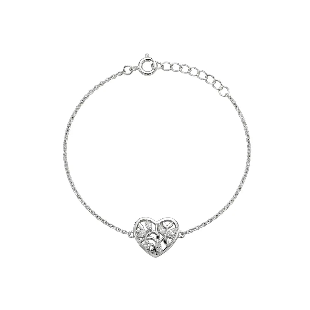 Herz Armband Zirkonia – 925 Sterling Silber Armband - Suzan Gold