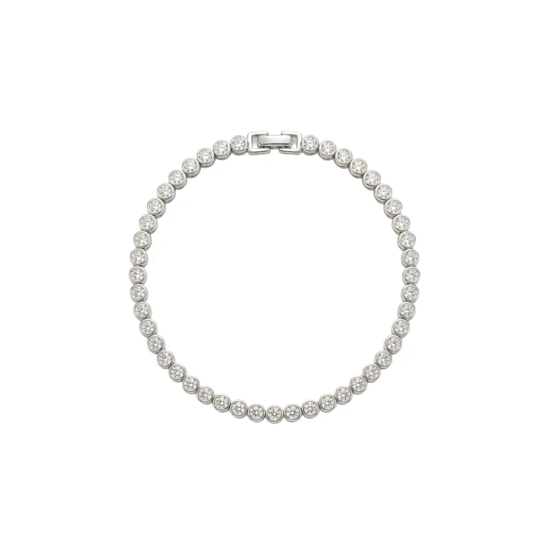 Celestia Tennis – 925 Silber Tennisarmband mit Zirkonia - Suzan Gold
