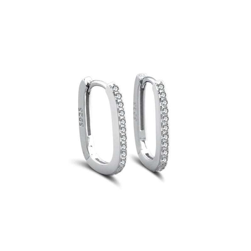 Orabella – Filigrane Huggies-Creolen aus 925 Silber mit Zirkonia