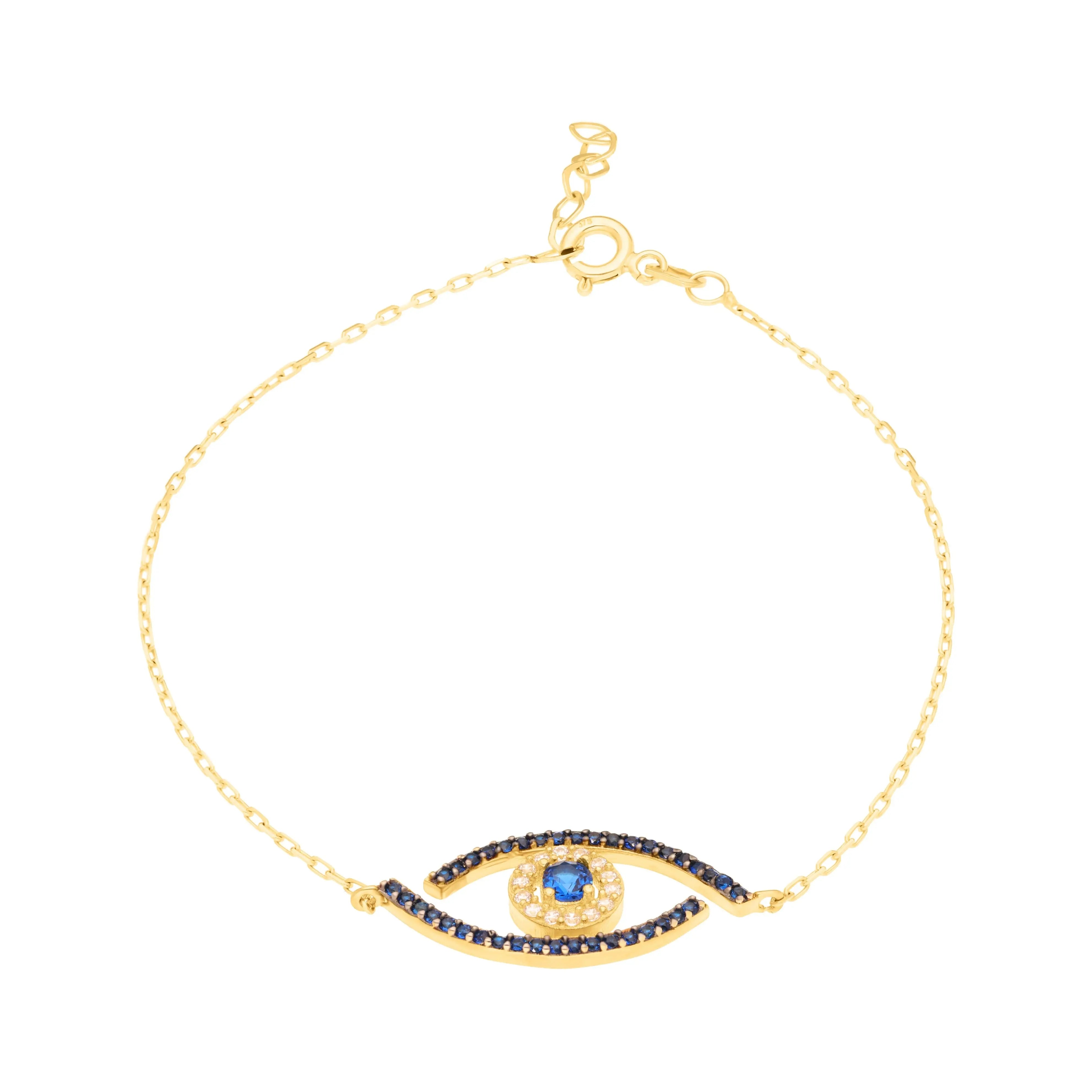 Evil Armband blau Suzan Gold