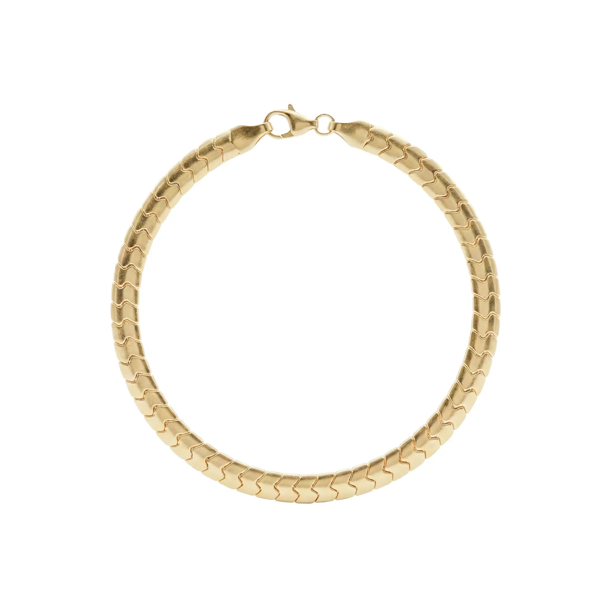 ZignaFlex – Flaches Gliederarmband aus 375 Echtgold Suzan Gold