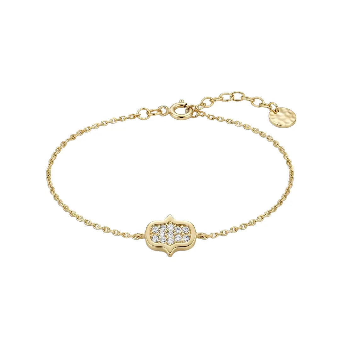 Aurelia Guard – 375 Echtgold Armband mit Zirkonia Ornament - Suzan GoldArmbänder