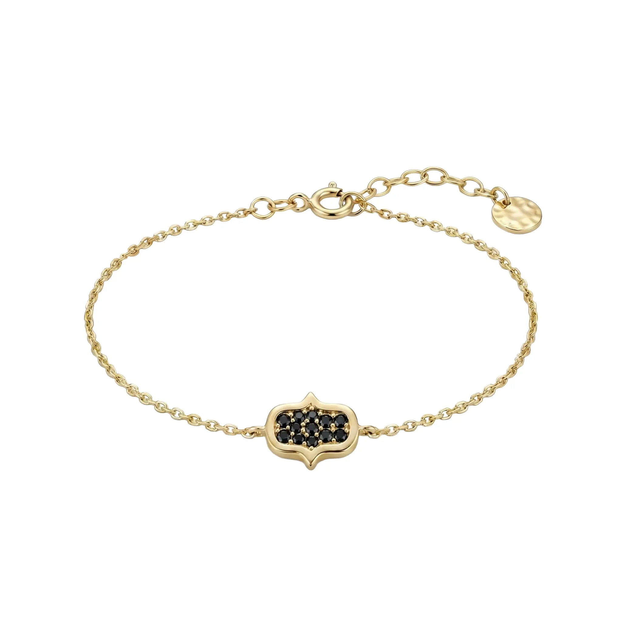 Aurelia Guard – 375 Echtgold Armband mit Zirkonia Ornament Suzan Gold