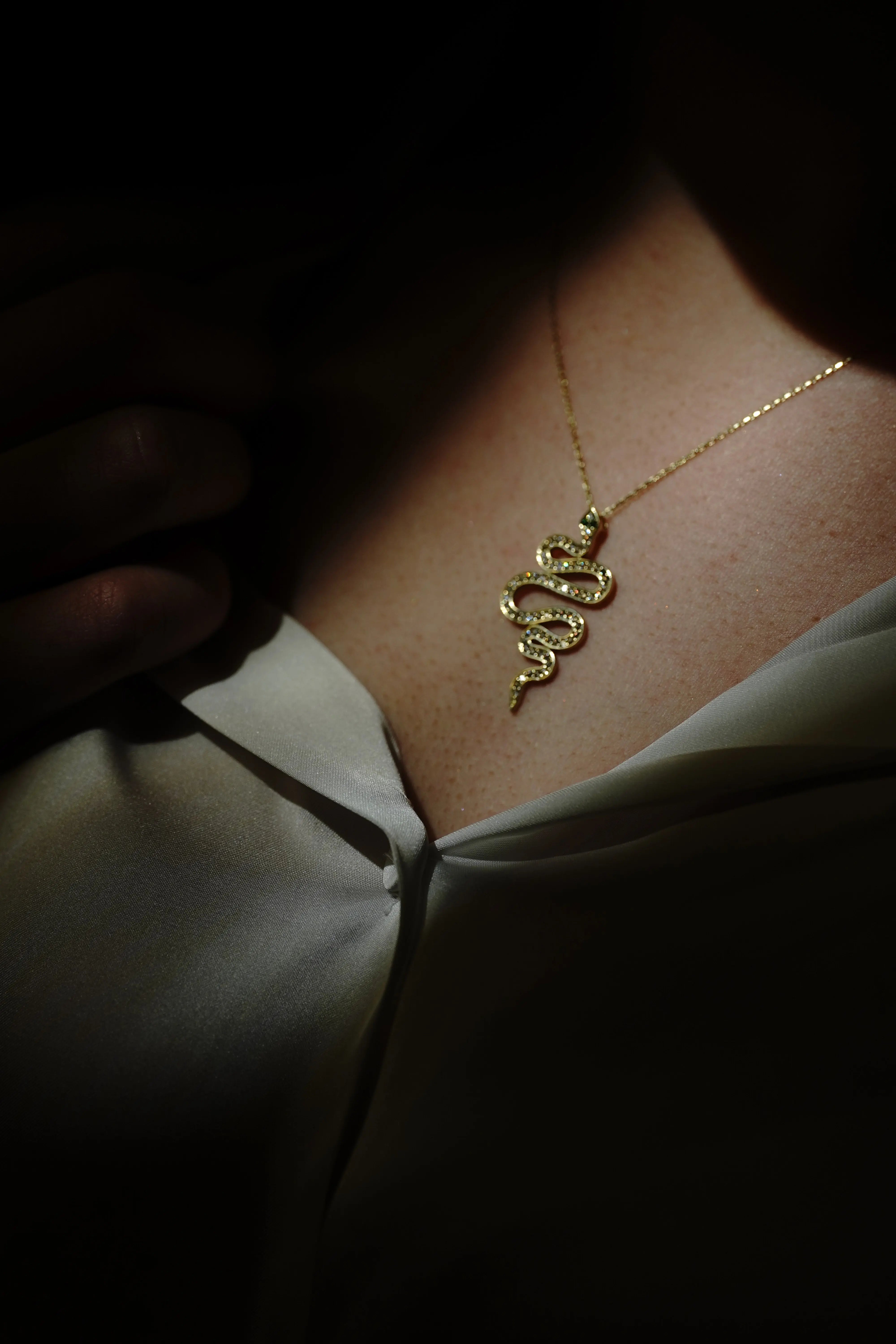 Snake Kette Suzan Gold