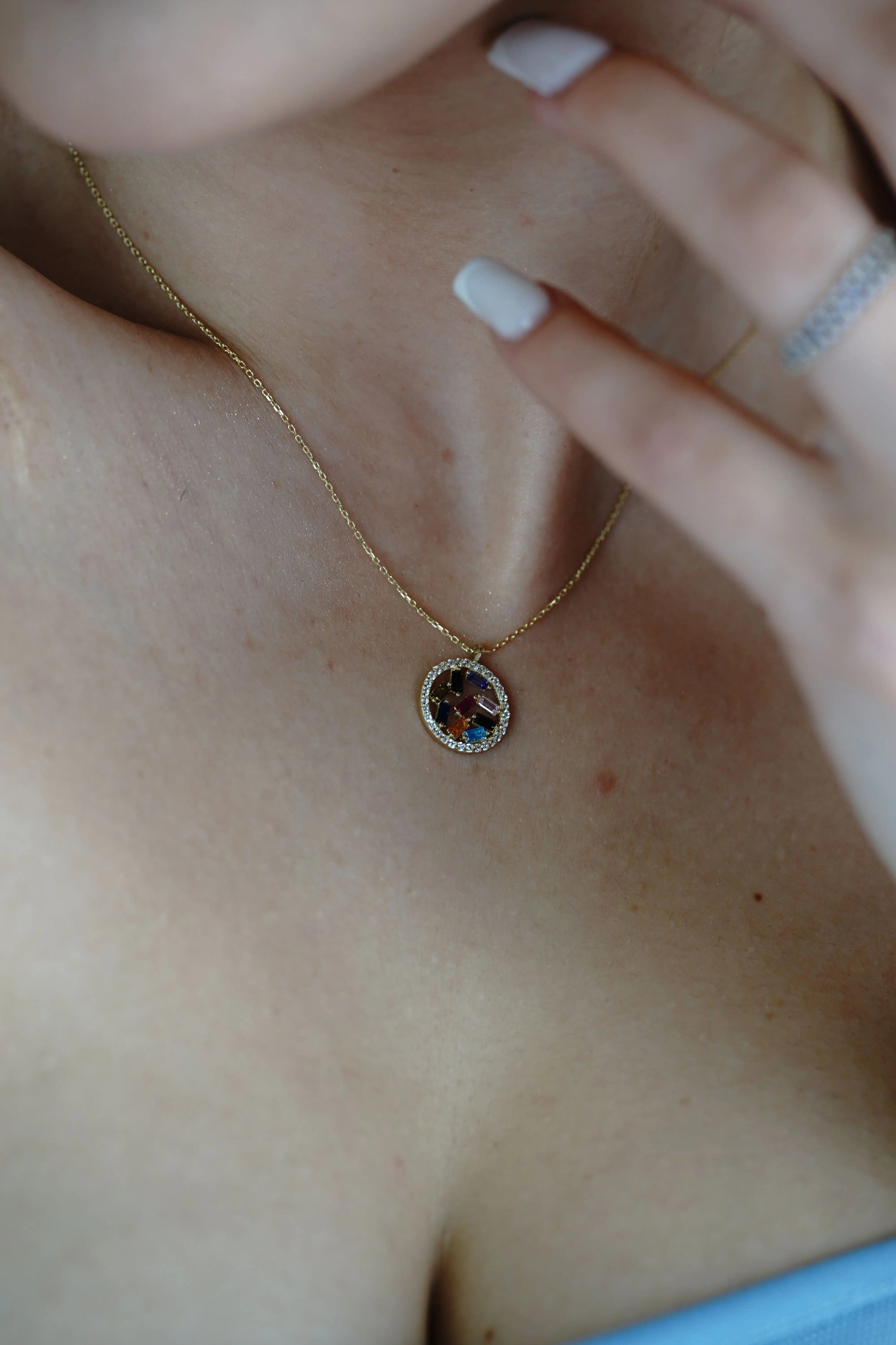 Rainbow Kette Suzan Gold