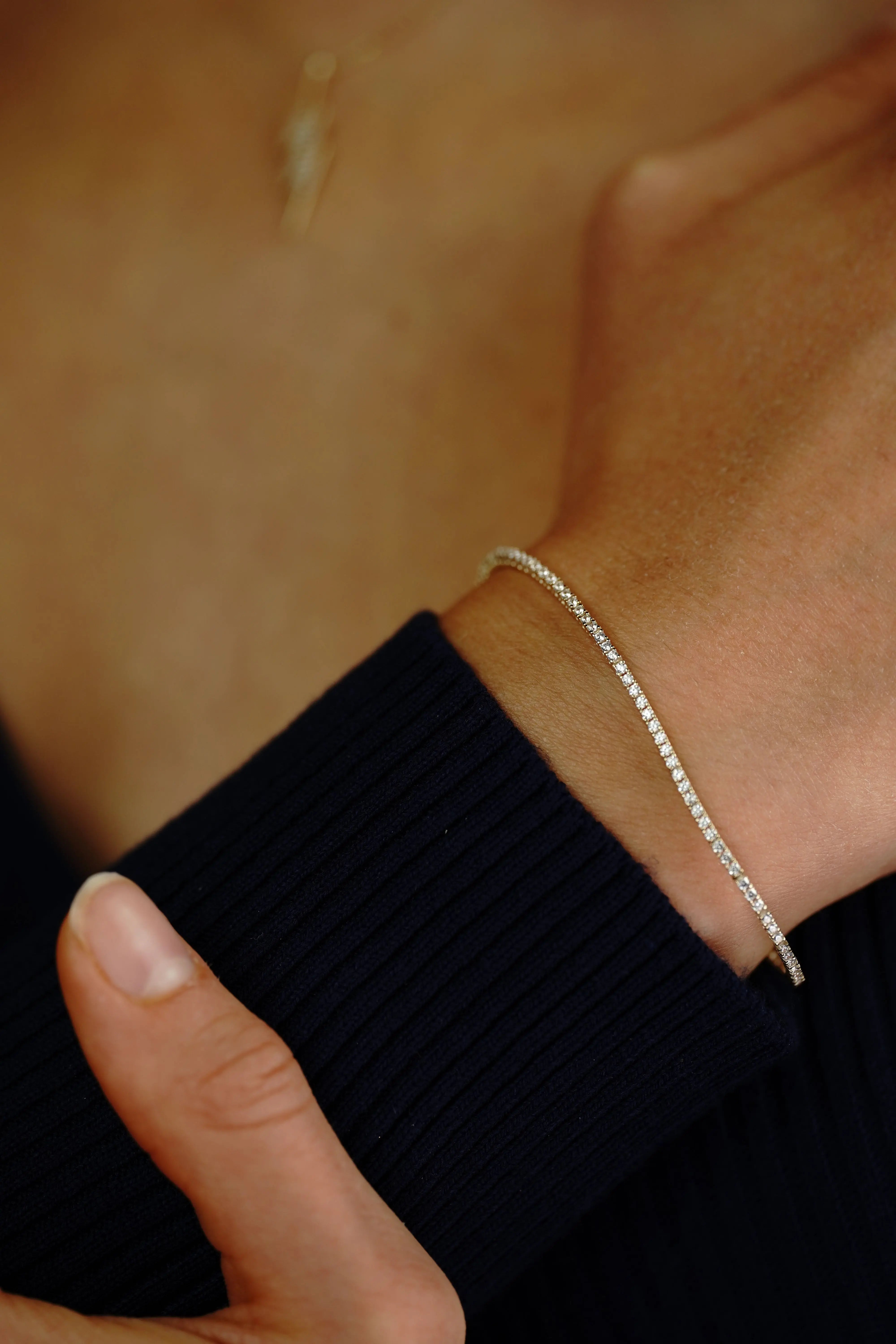 Micro-Tennisarmband Suzan Gold
