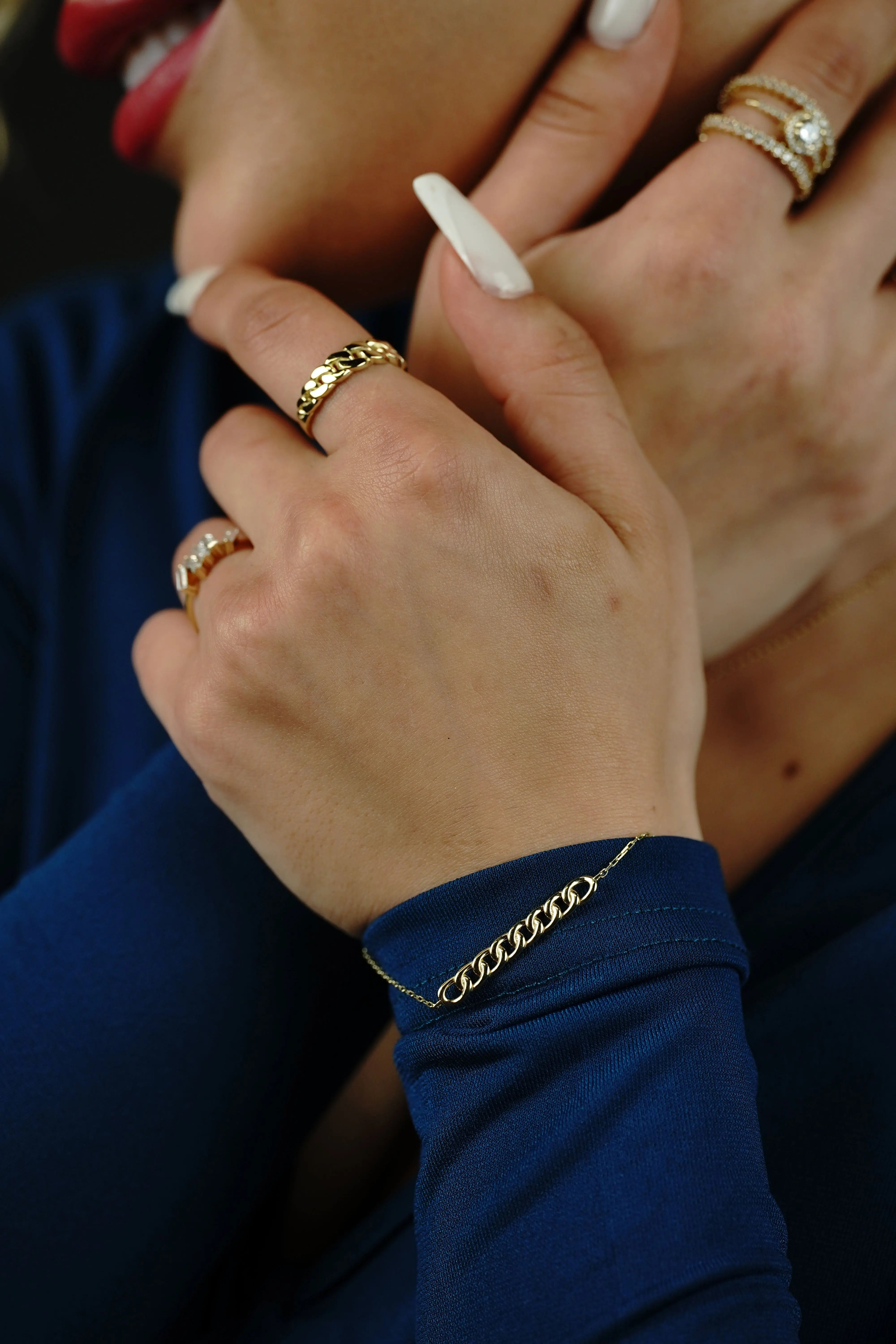 Curb Chain Armband Suzan Gold