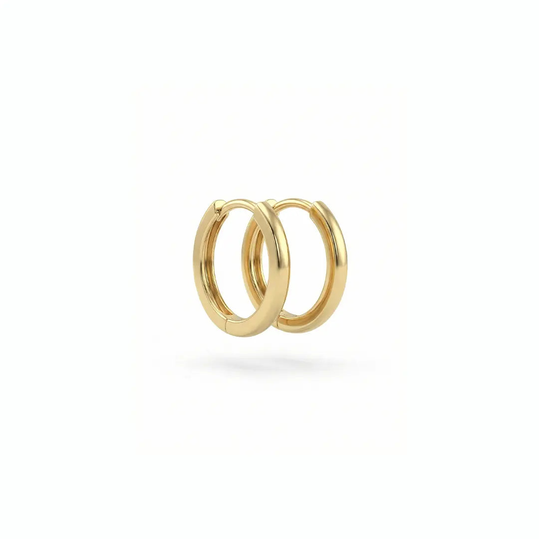 Luminex Classic – 375 Echtgold Creolen glatt Suzan Gold