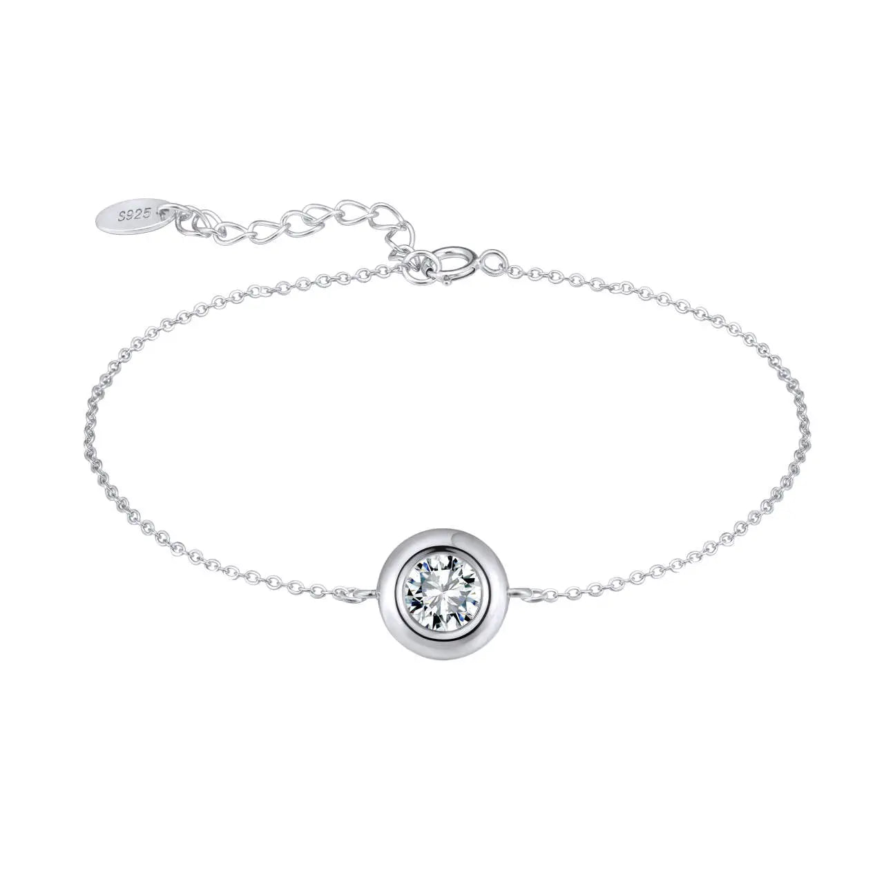 Solivra – Zartes Armband aus 925 Silber mit brillantgeschliffenem Premium-Kristall für Damen Suzan Gold