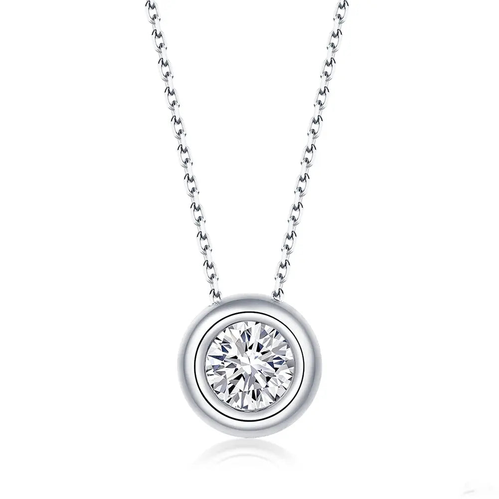 Aurevra – Zarte Halskette aus 925 Silber mit brillantgeschliffenem Premium-Kristall für Damen Suzan Gold
