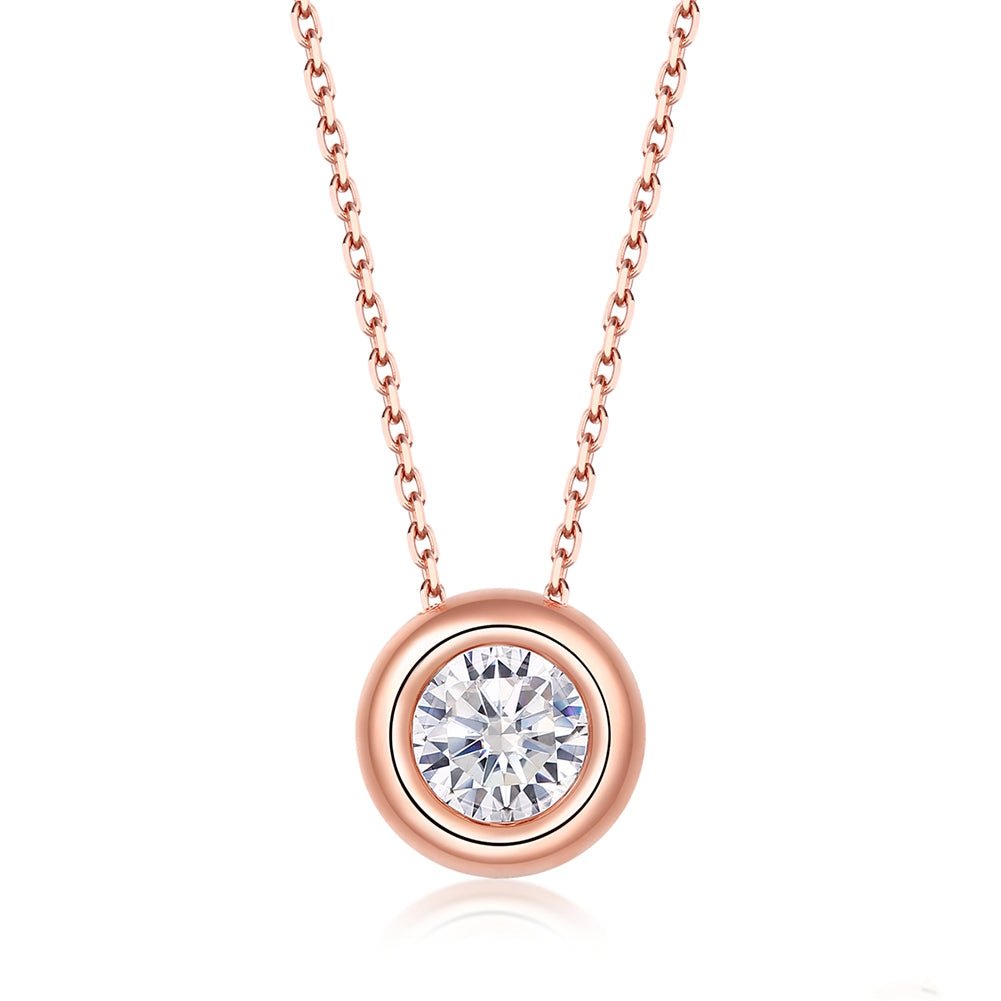 Aurevra – Zarte Halskette aus 925 Silber mit brillantgeschliffenem Premium-Kristall für Damen