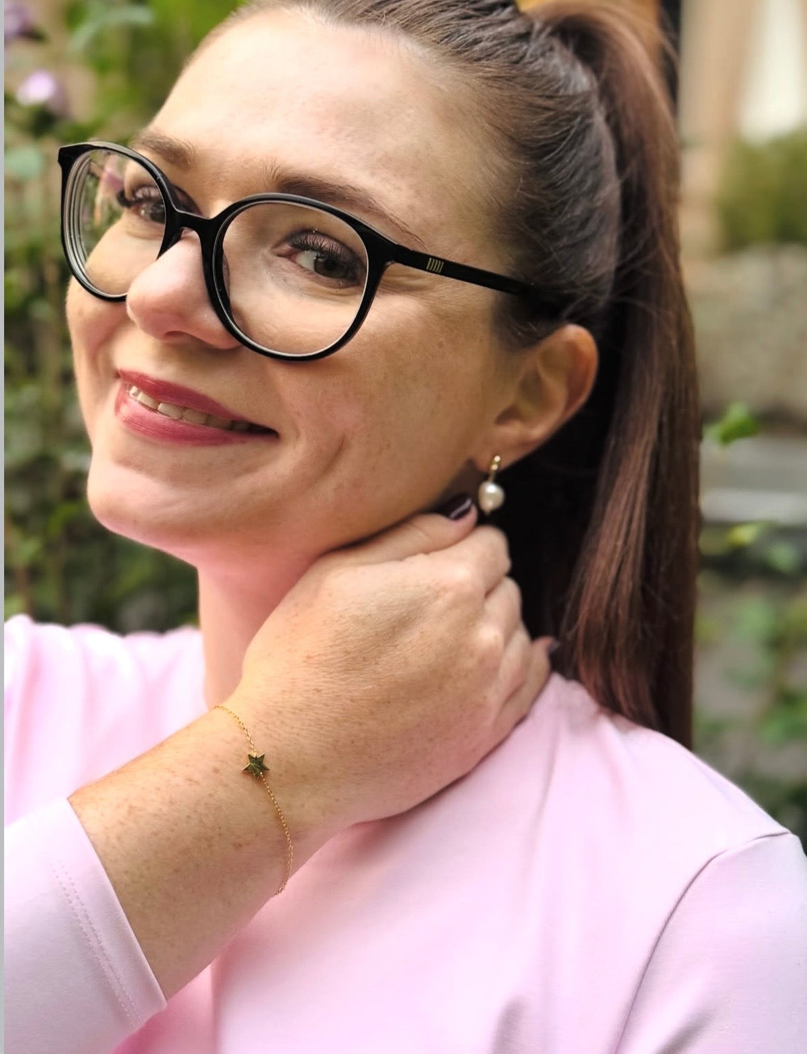 Starlit Grace – Armband aus 925 Silber vergoldet mit Sternenanhänger