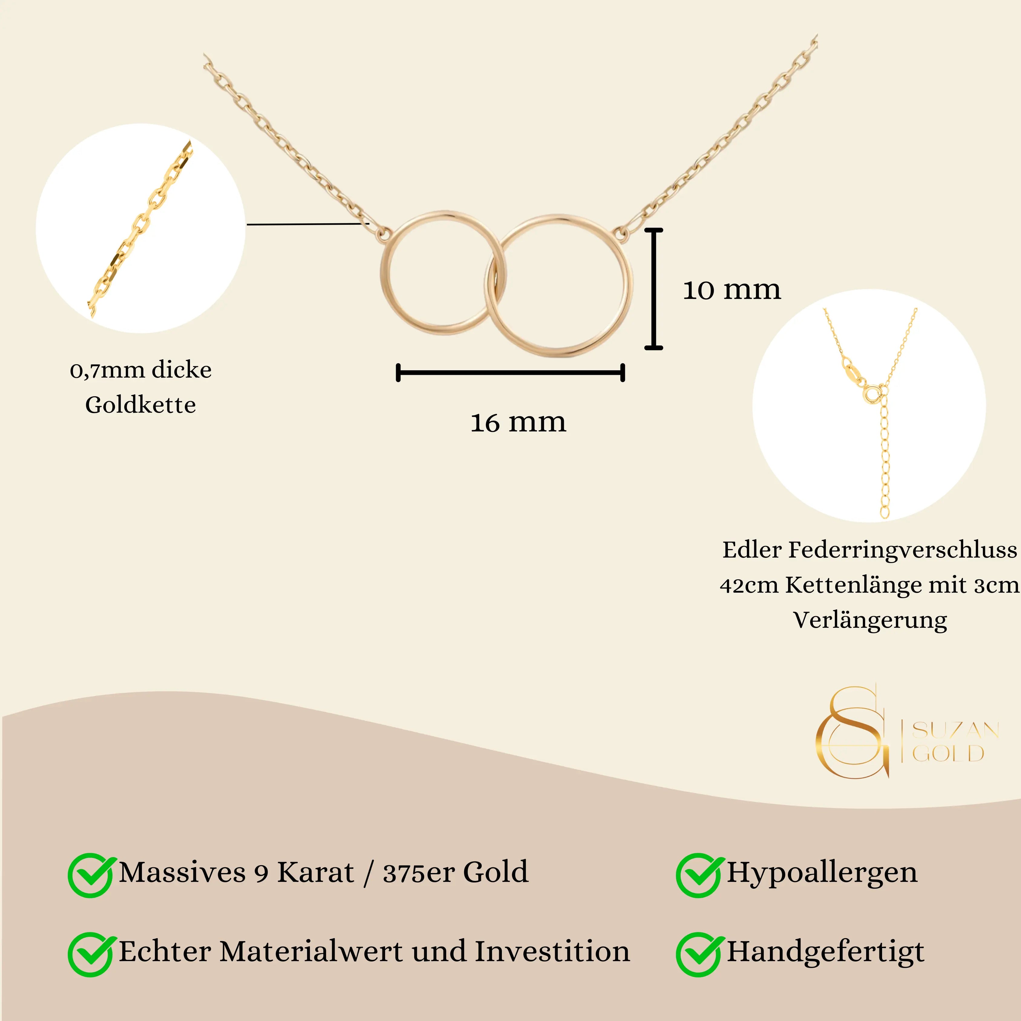 Tangled Kette Suzan Gold