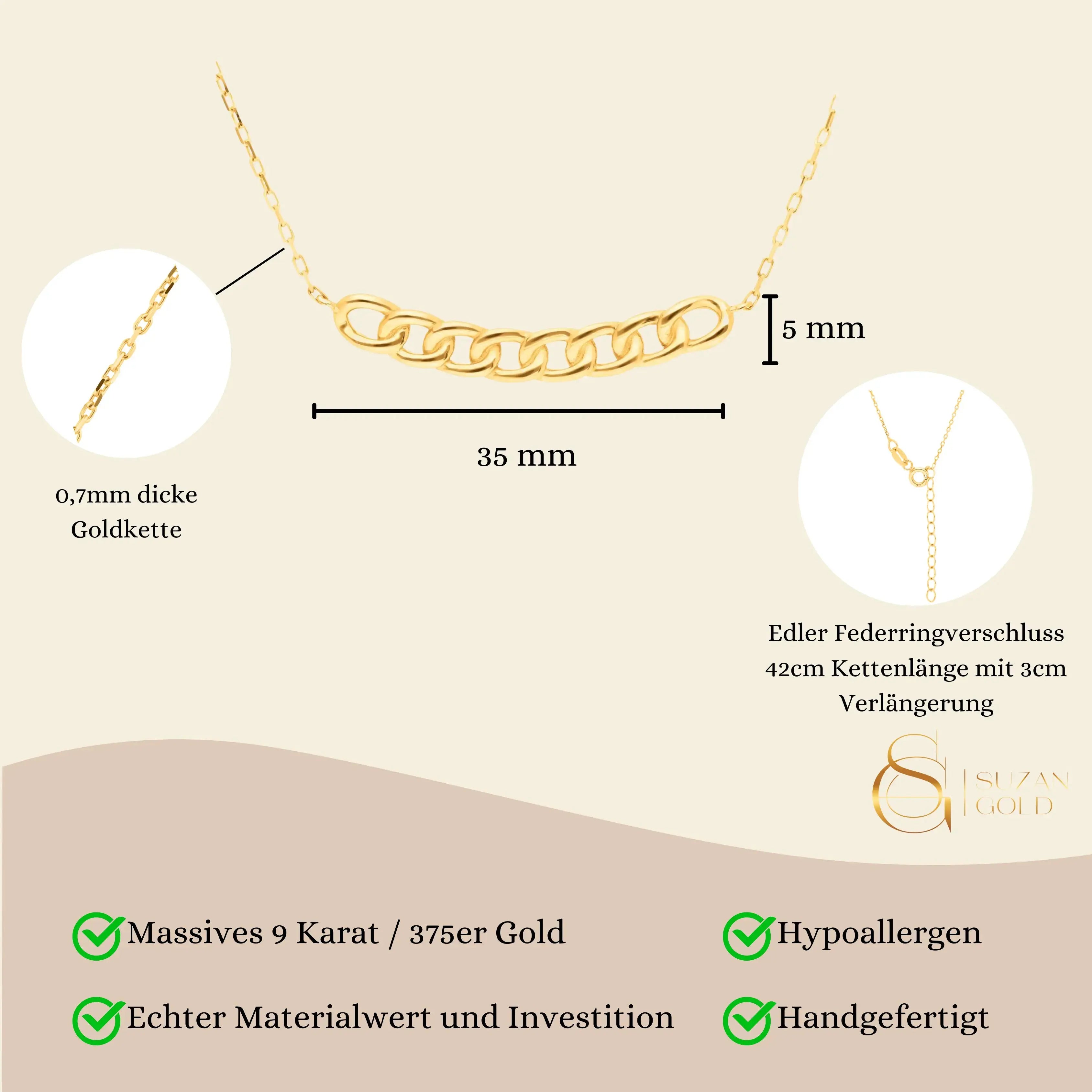 Curb Kette Suzan Gold