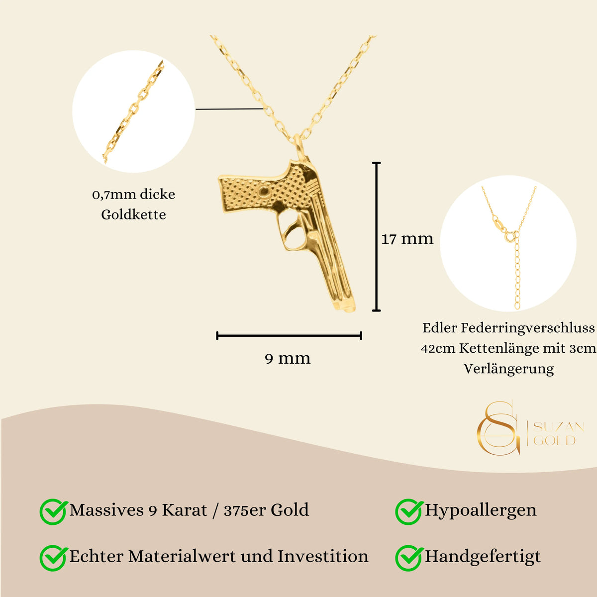 Born to die Kette Suzan Gold