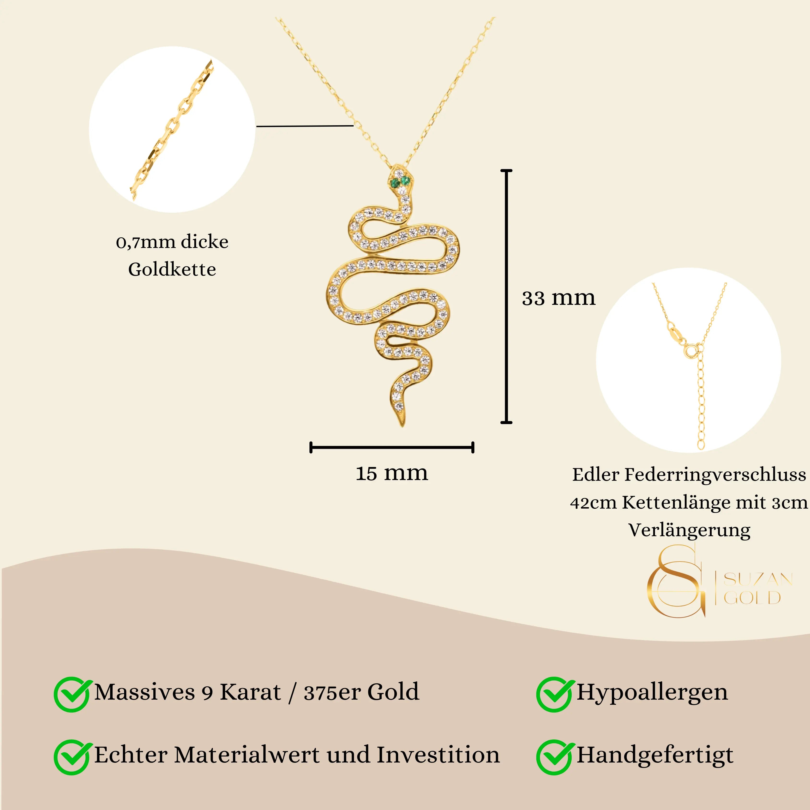 Snake Kette Suzan Gold