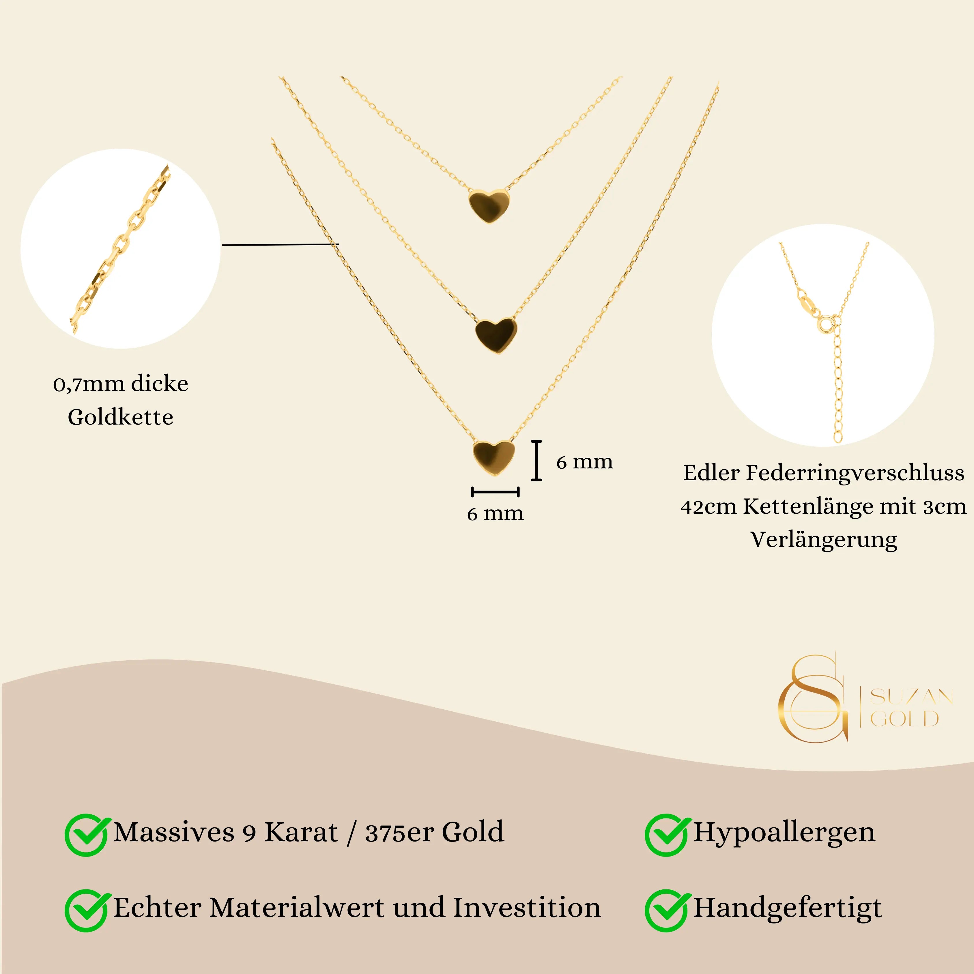 Love Kette Suzan Gold