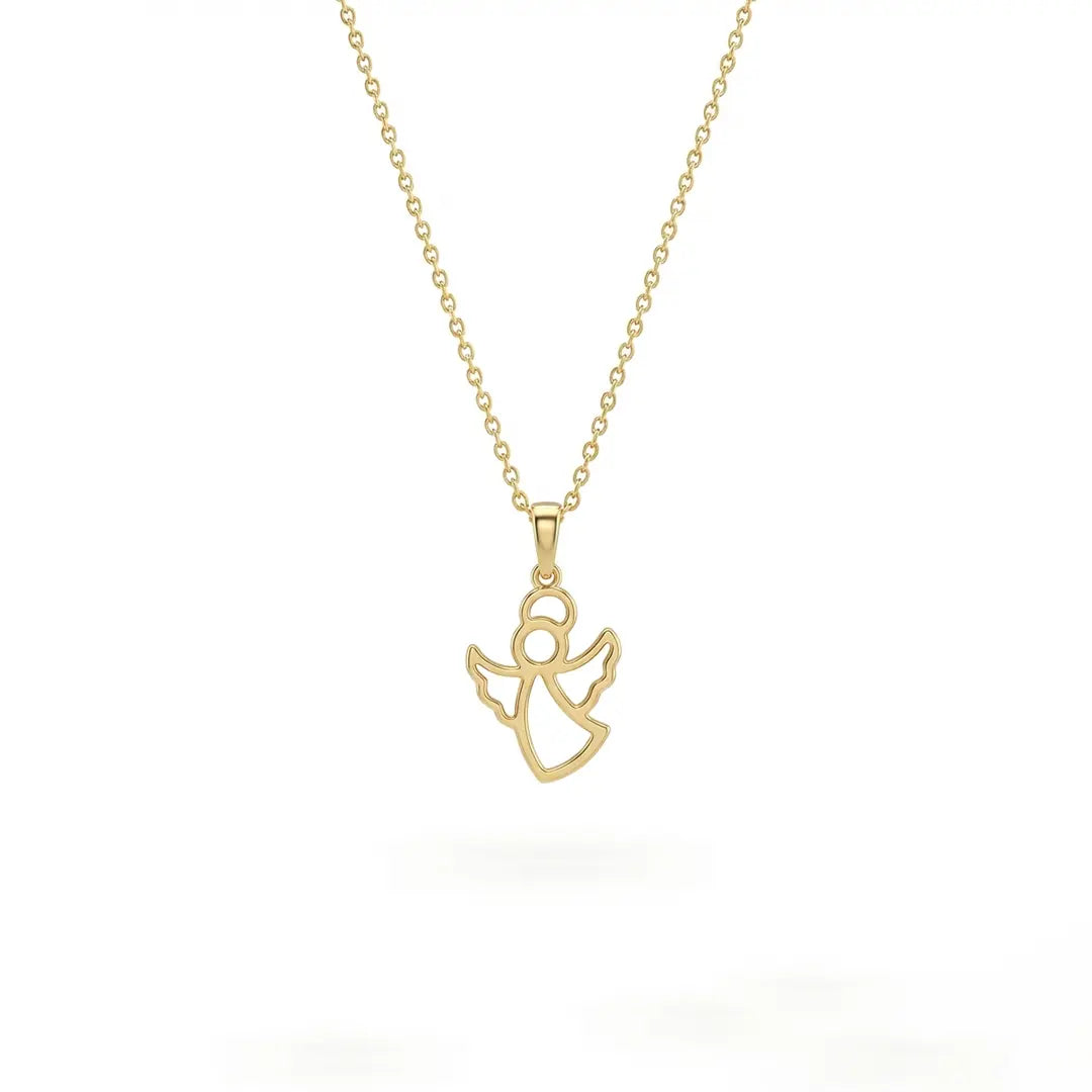 Angelia Glow – Zarte Engels-Halskette aus 375 Echtgold Suzan Gold