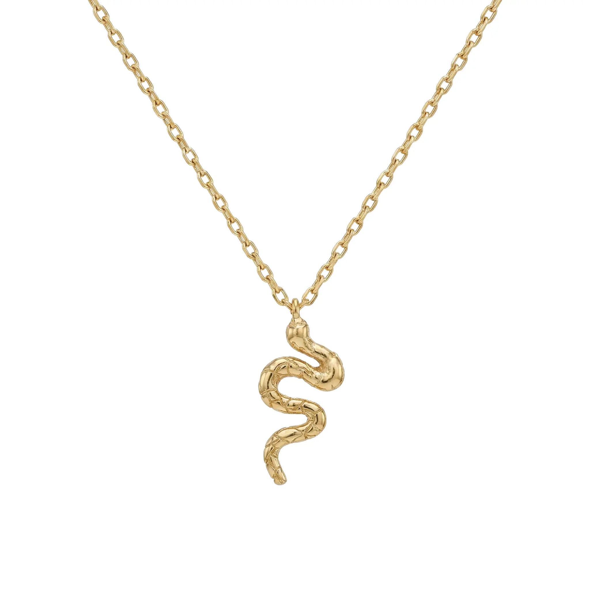Serpentina Aura – 375 Echtgold Kette mit Schlangenanhänger Suzan Gold