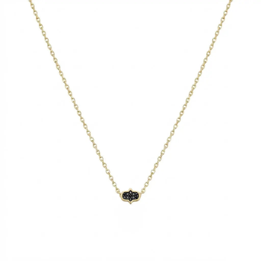 Aurielle Charm – 375 Echtgold Halskette mit Zirkonia Ornament - Suzan GoldHalskette