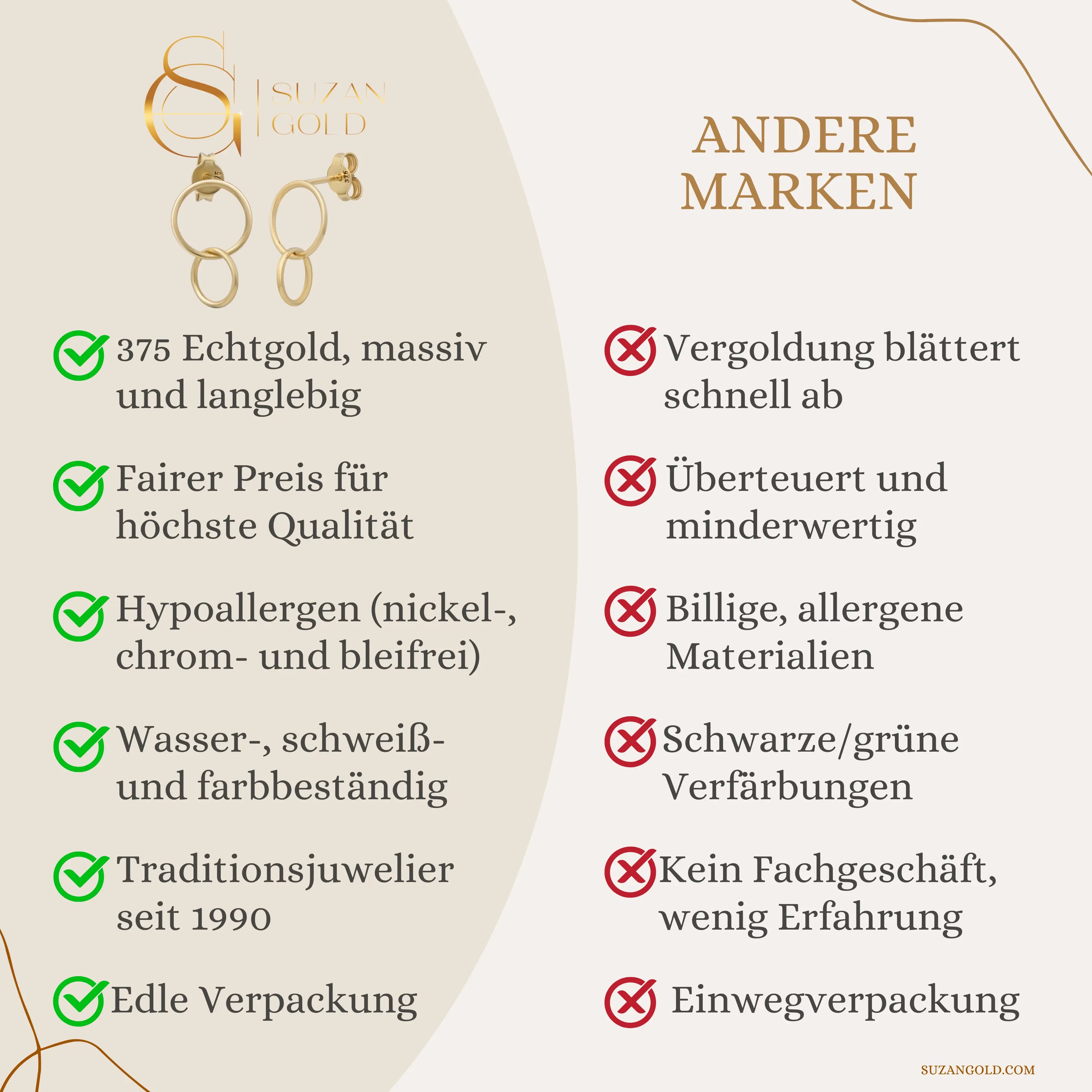 Tangled Ohrringe Suzan Gold