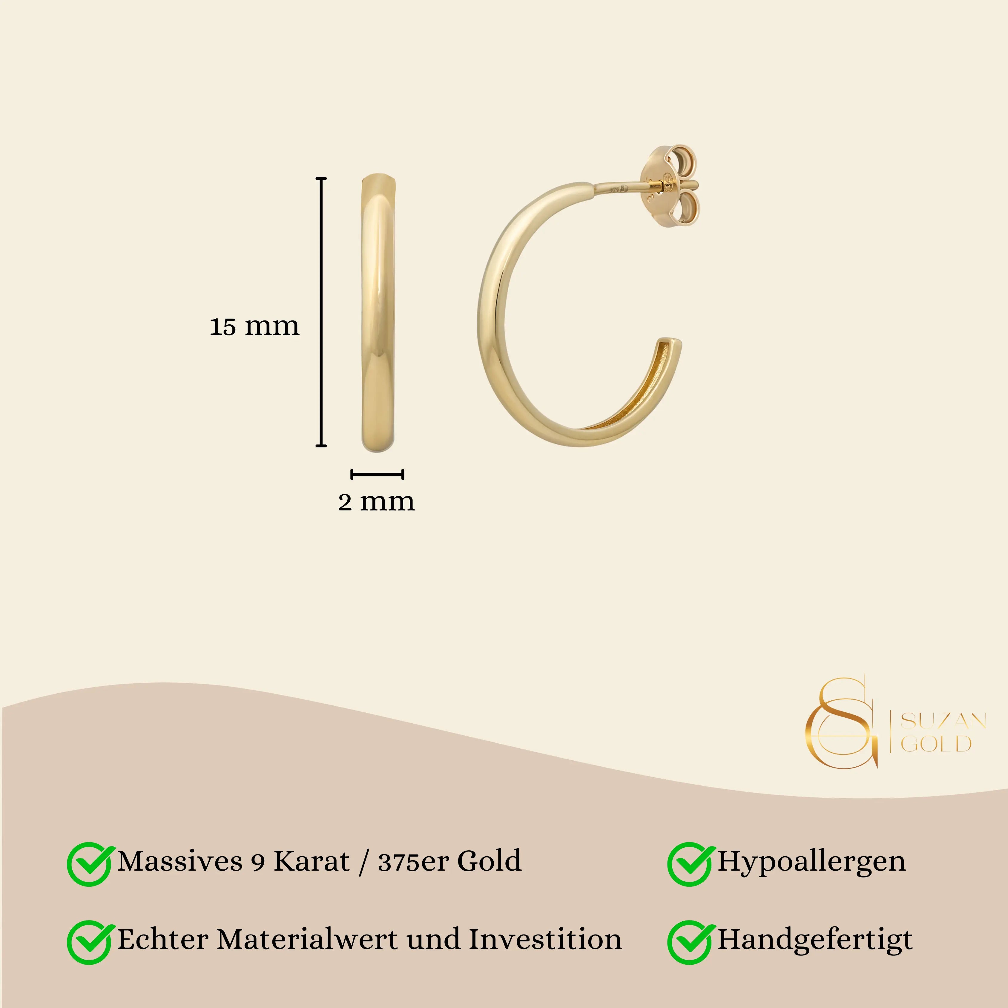 Suzan Creolen Medium Suzan Gold