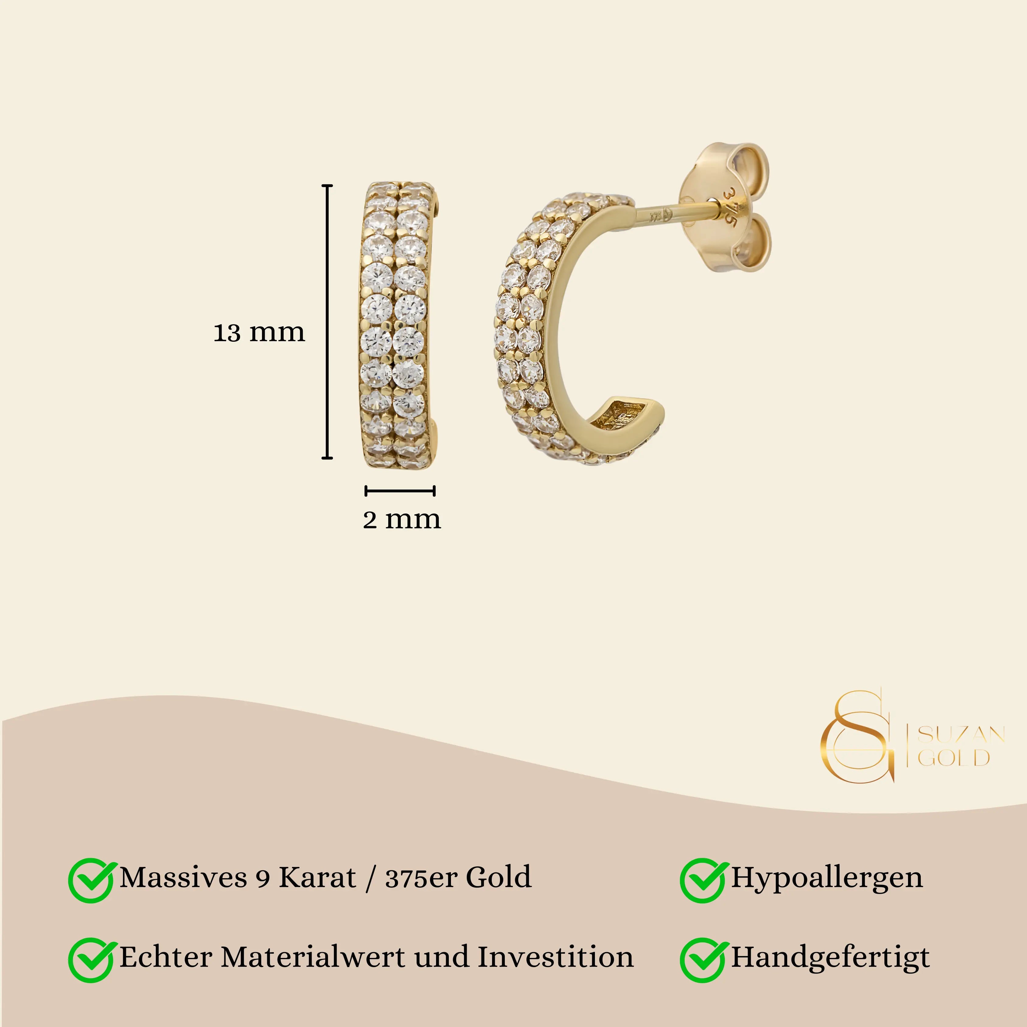 Classic Creolen Suzan Gold
