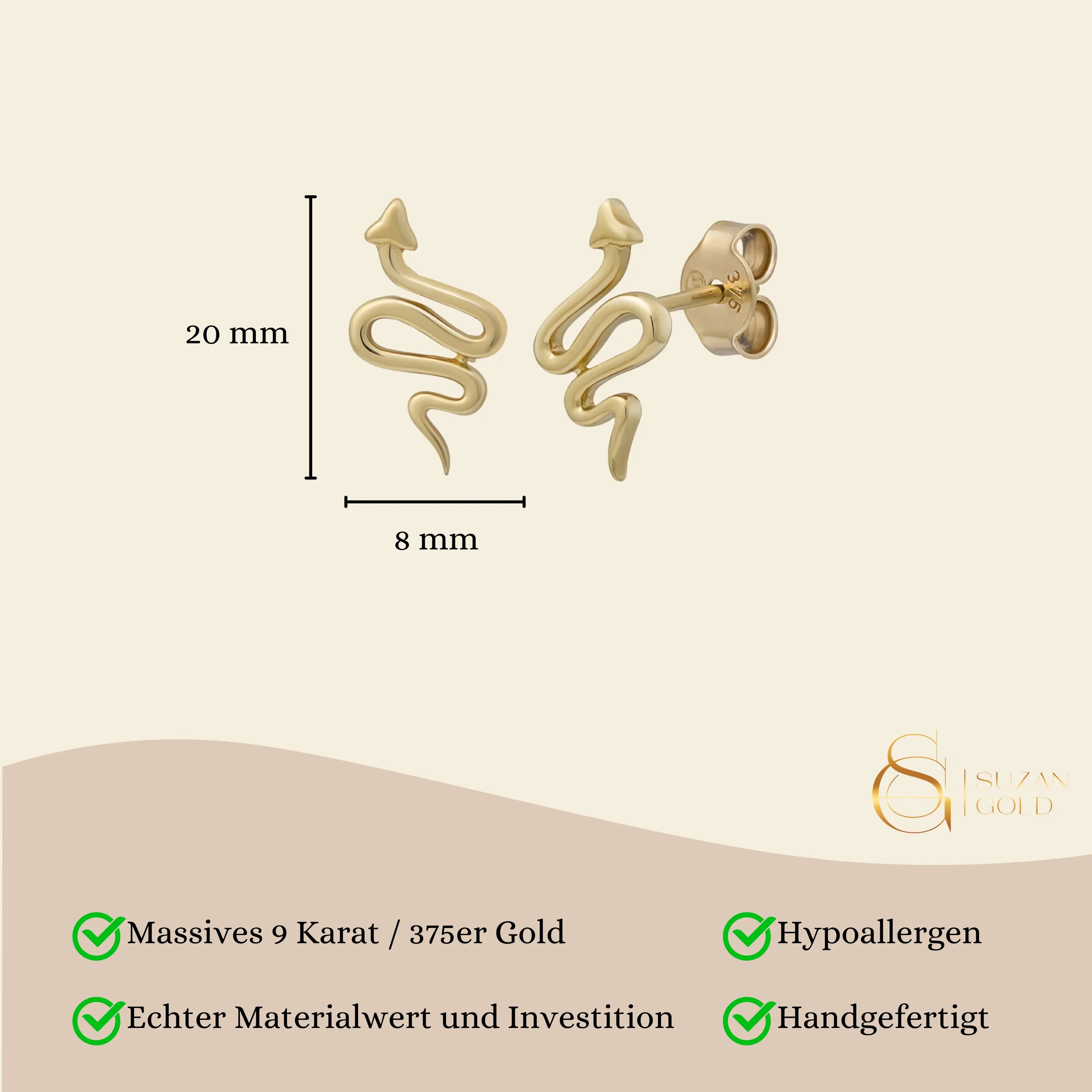 Baby Snake Stecker Suzan Gold