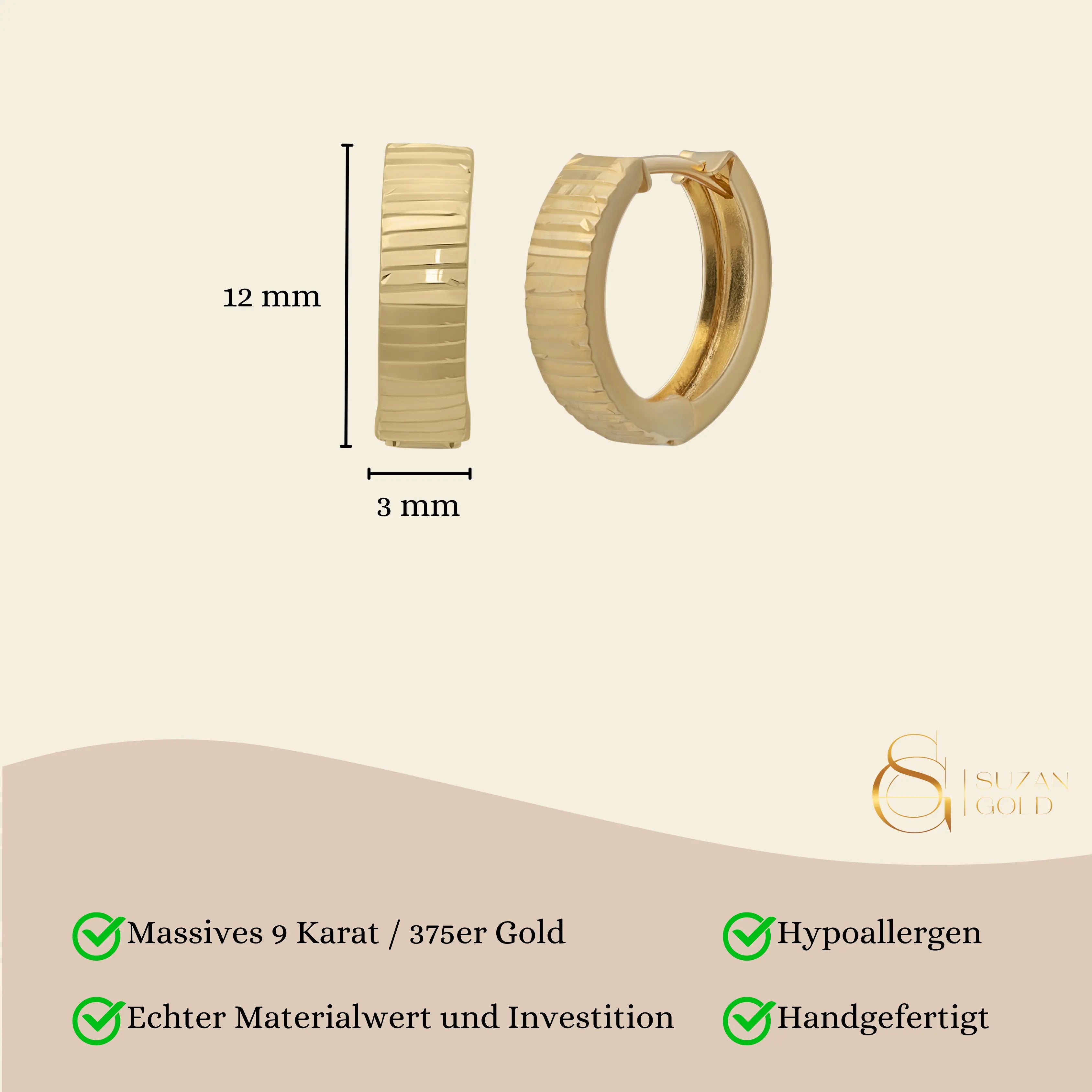 Disco Creolen Suzan Gold