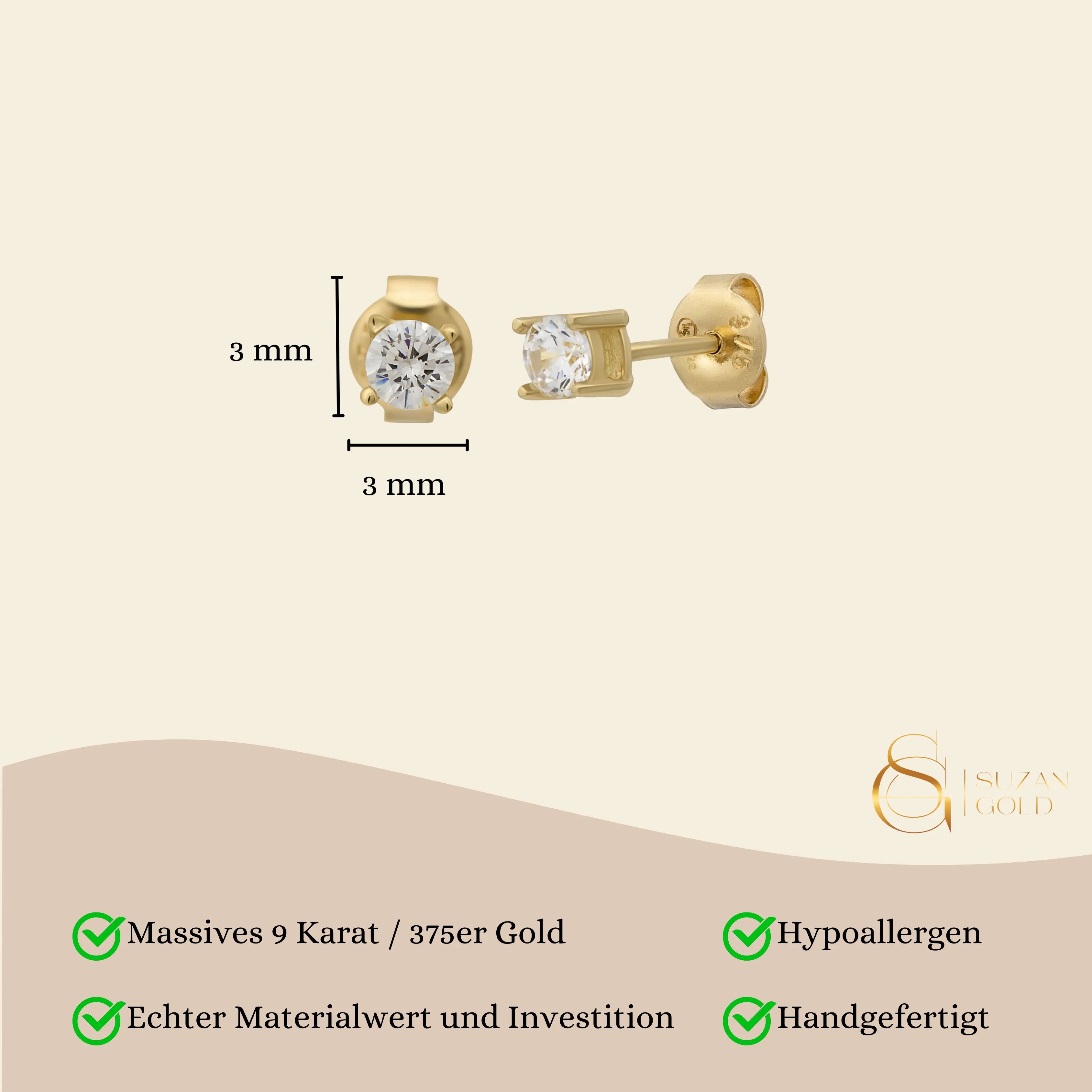Shine Bright Stecker Small Suzan Gold