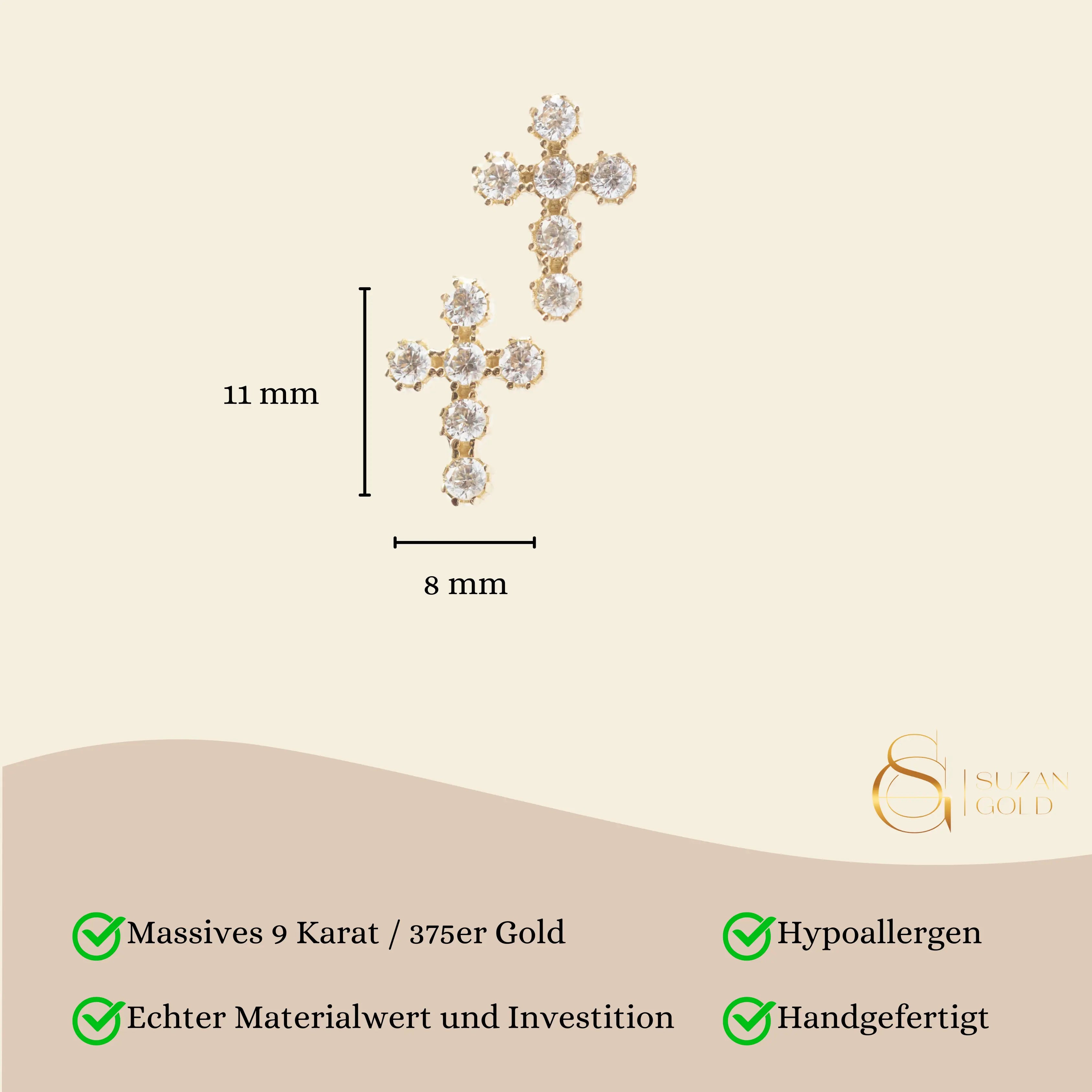 God´s Favorite Kreuz Stecker Suzan Gold