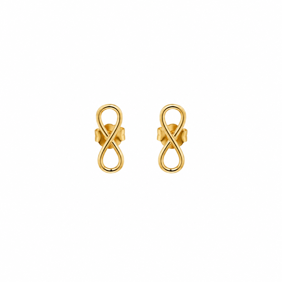 Infinity Ohrstecker aus 750 Gold mit Unendlichkeitszeichen