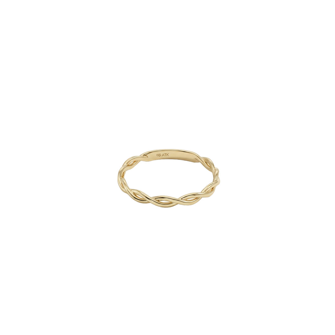 Twistéra Pure – 375 Echtgold Ring im geflochtenen Design