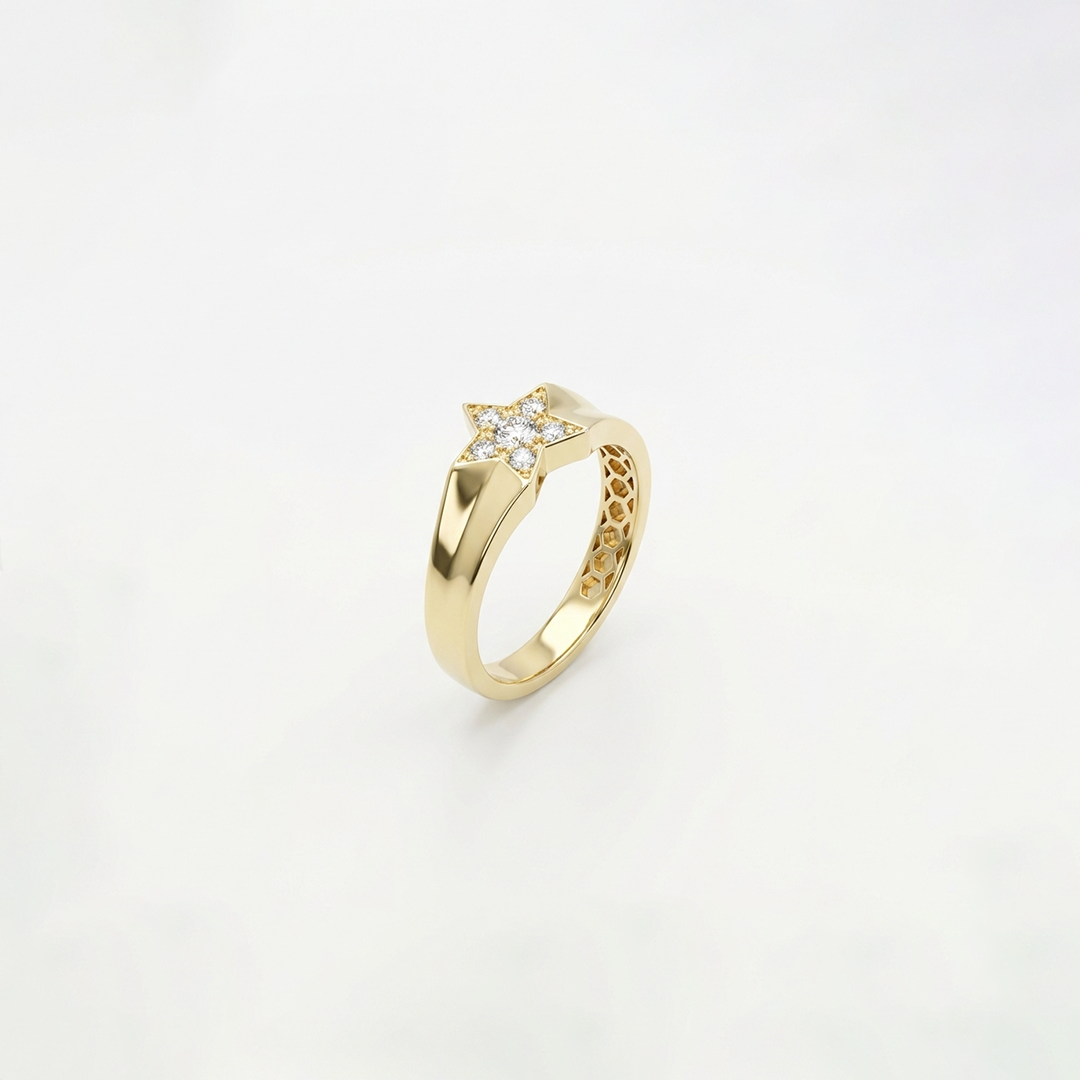 Starflare Ring – Damenring aus 375 Echtgold
